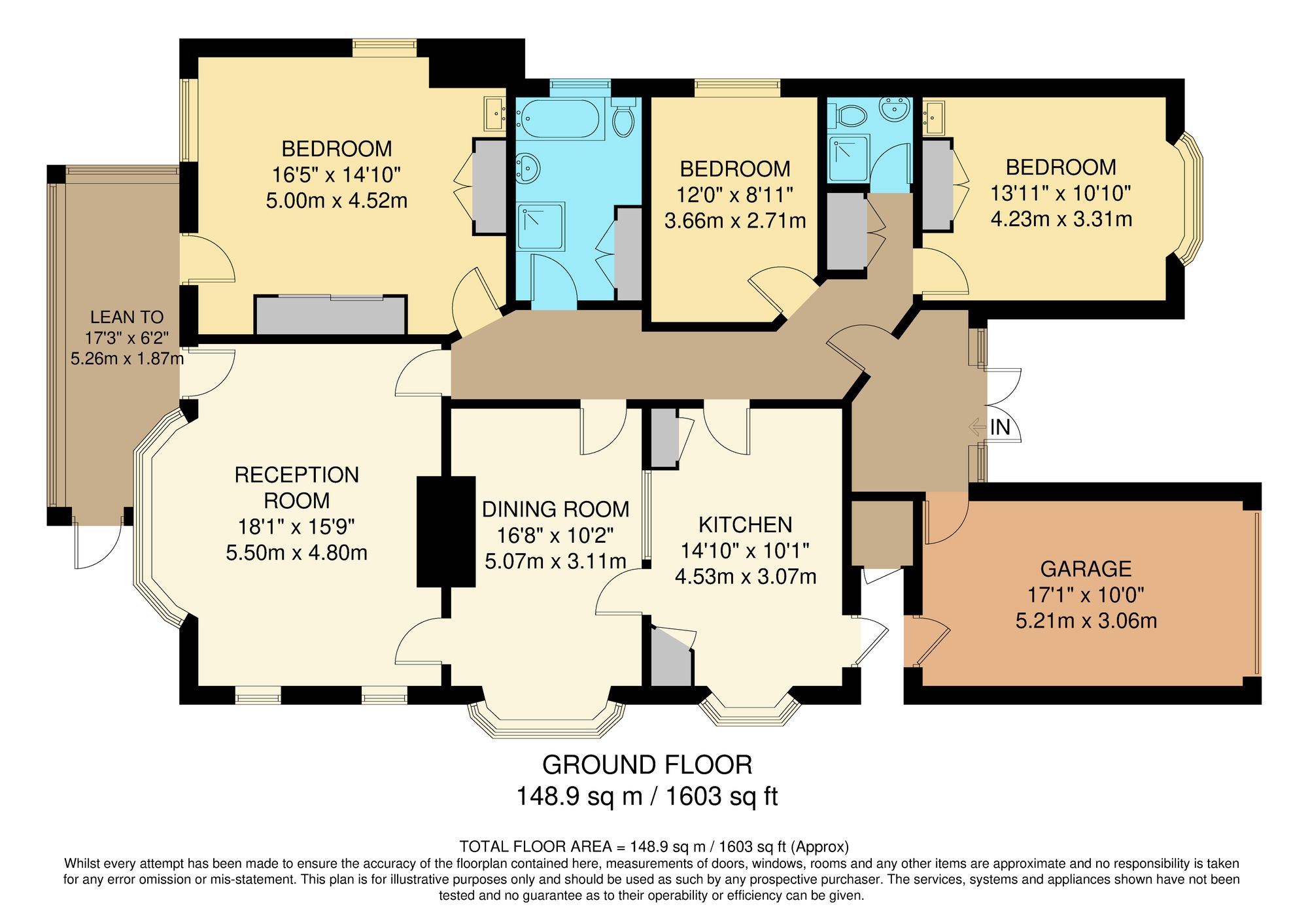 3 bed detached house for sale in Melville Avenue, South Croydon, CR2 - Property floorplan