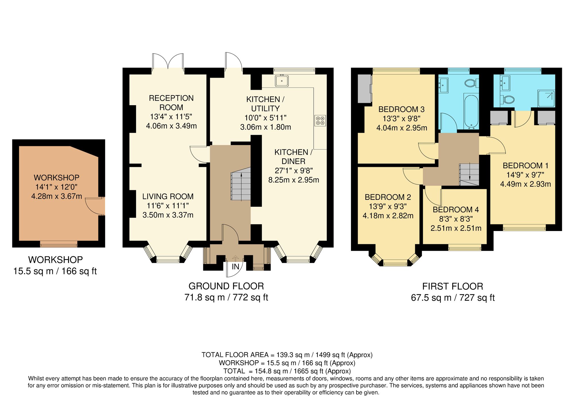 4 bed semi-detached house for sale in Queenhill Road, South Croydon, CR2 - Property floorplan