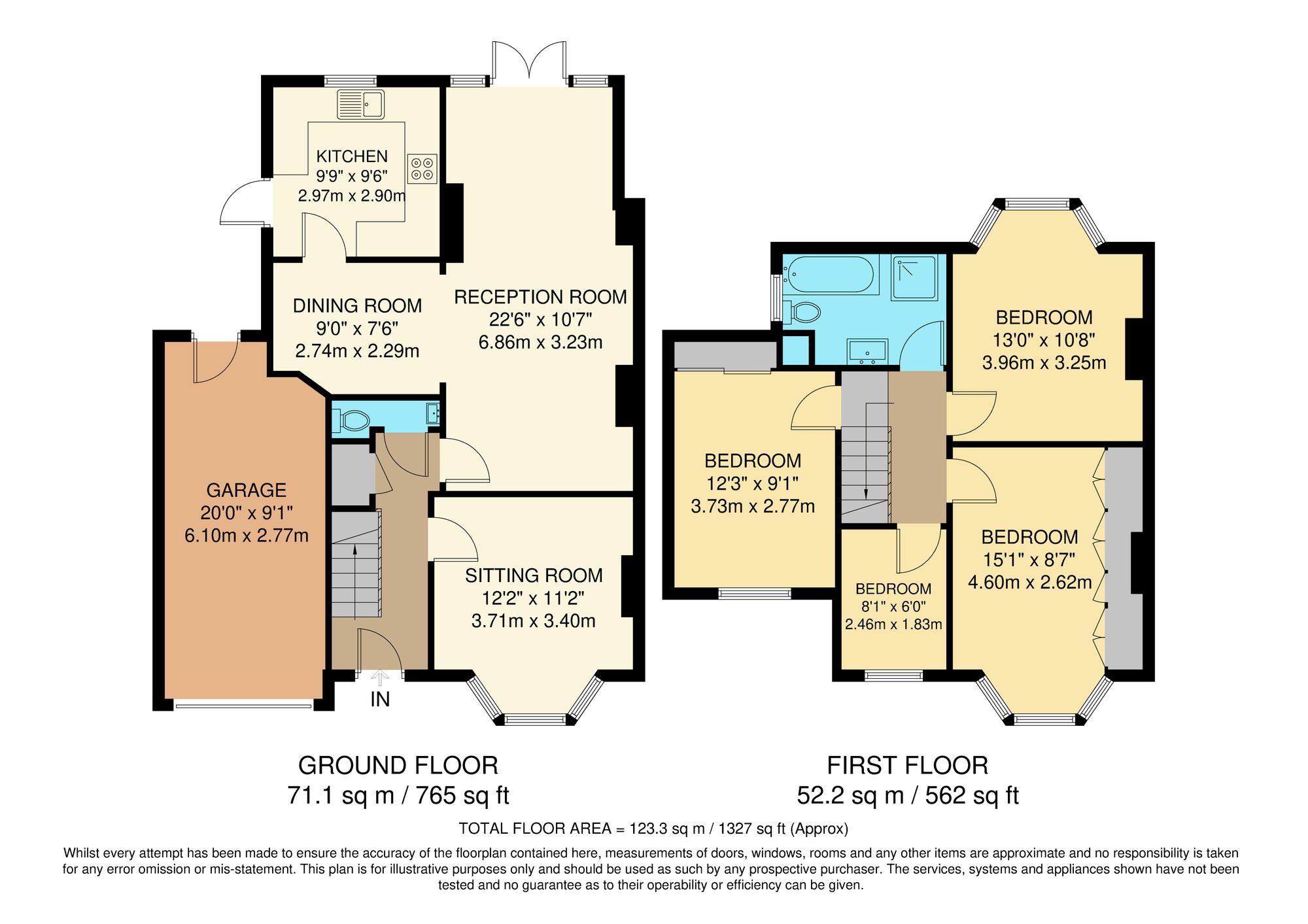 4 bed semi-detached house for sale in Buttermere Gardens, Purley, CR8 - Property floorplan