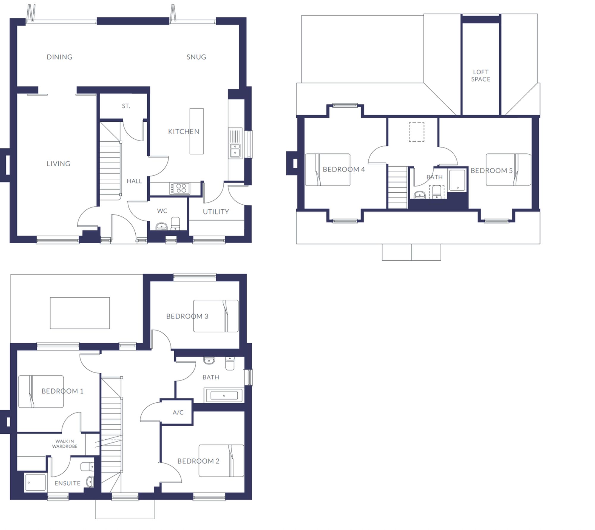 5 bed detached house for sale in Spa Farm Court, Stratford-Upon-Avon, CV37 - Property floorplan