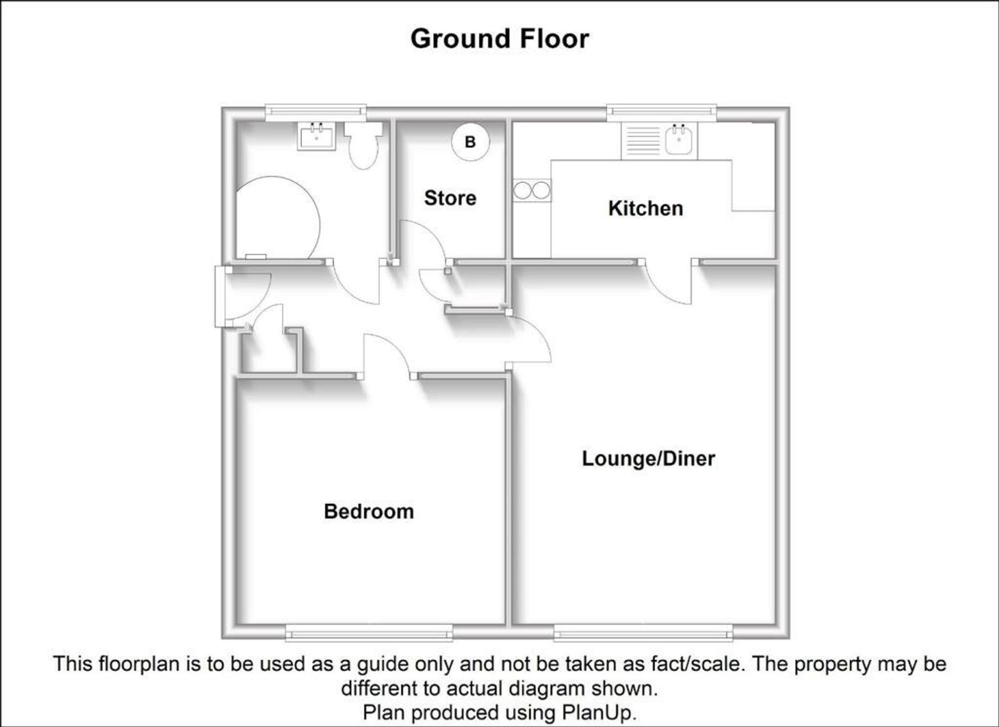 1 bed flat for sale in Humphris Street, Warwick, CV34 - Property floorplan