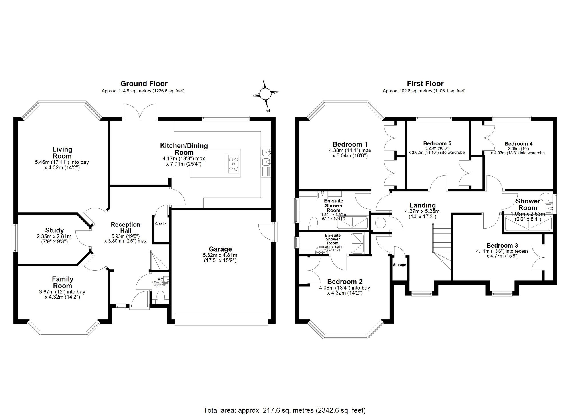 5 bed detached house for sale in Darlow Drive, Stratford-Upon-Avon, CV37 - Property floorplan
