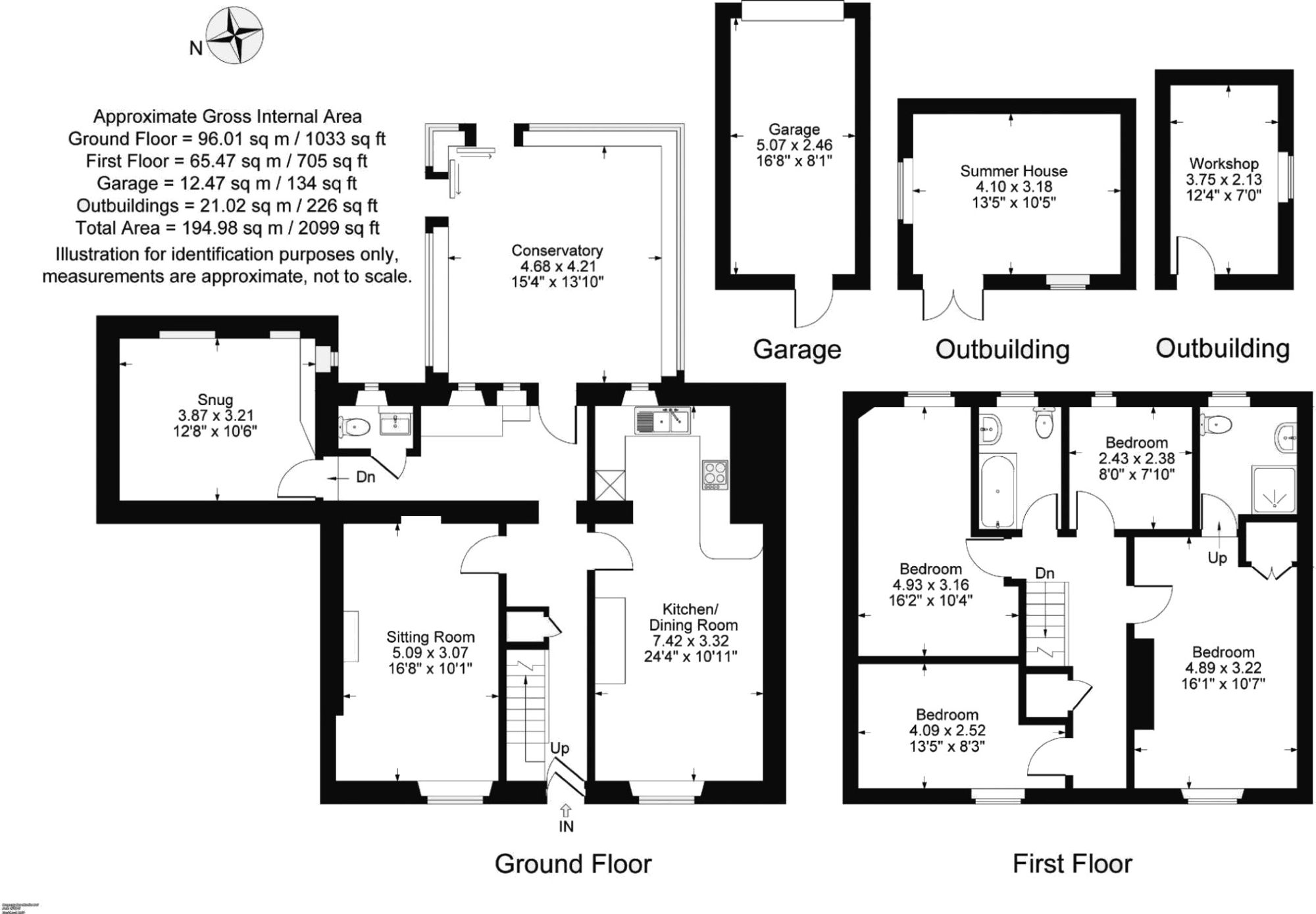 4 bed mid-terraced house for sale in Edgehill, Banbury, OX15 - Property floorplan