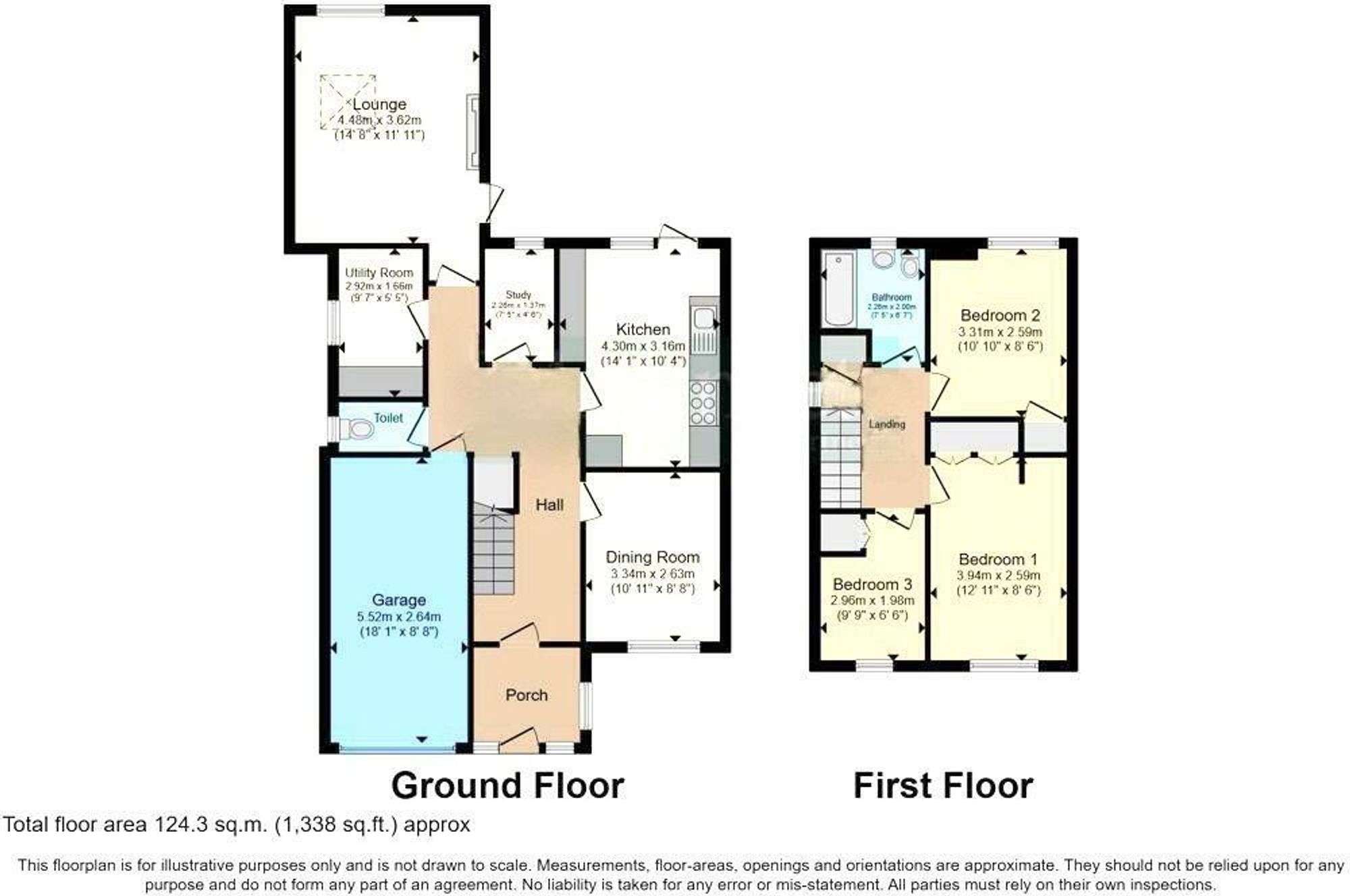 3 bed detached house for sale in Verney Drive, Stratford-Upon-Avon, CV37 - Property floorplan