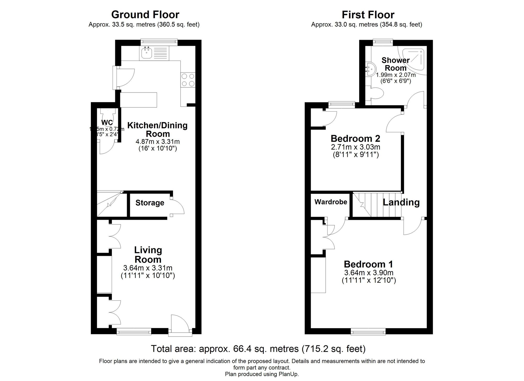 2 bed mid-terraced house for sale in Bull Street, Stratford-Upon-Avon, CV37 - Property floorplan