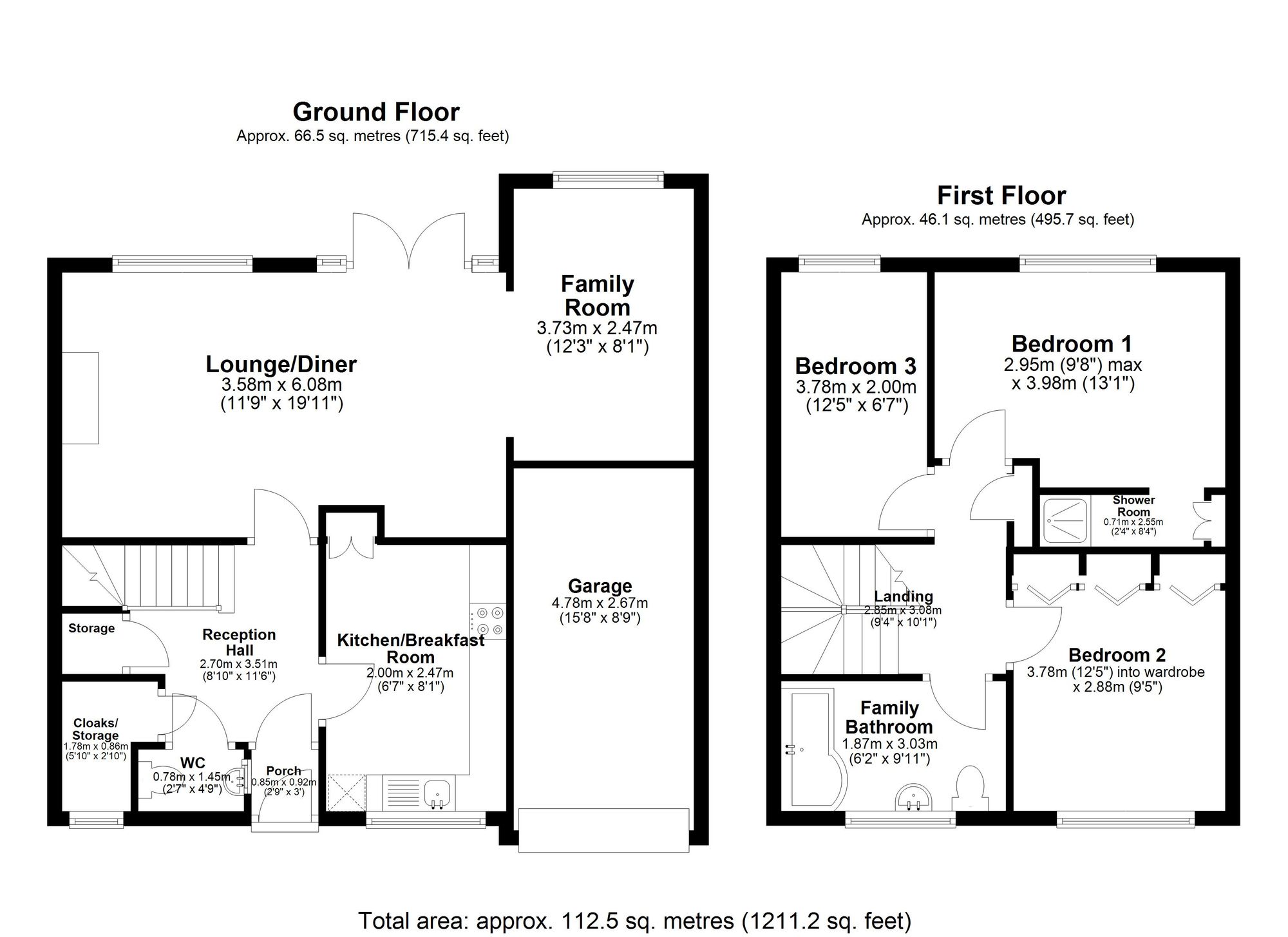 3 bed semi-detached house for sale in Tulip Tree Avenue, Kenilworth, CV8 - Property floorplan