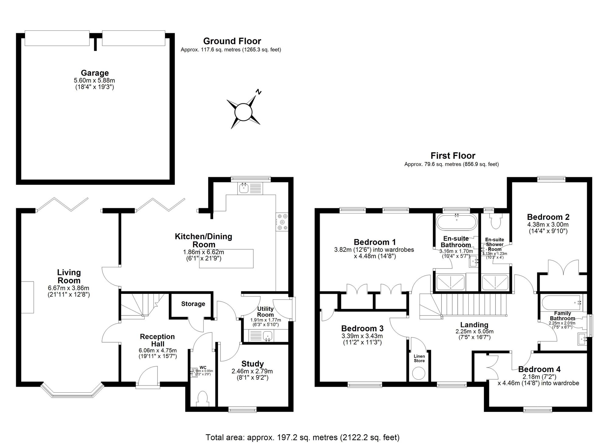 4 bed detached house for sale in St. Peters Way, Stratford-Upon-Avon, CV37 - Property floorplan