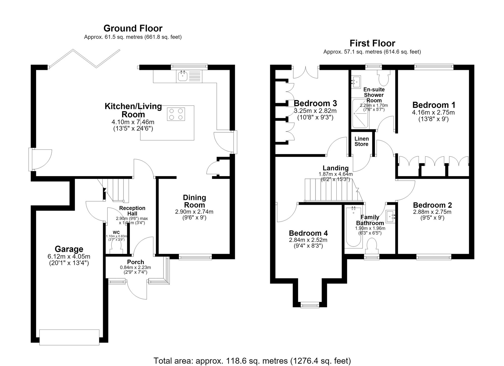 4 bed for sale in Lock Close, Stratford-Upon-Avon, CV37 - Property floorplan
