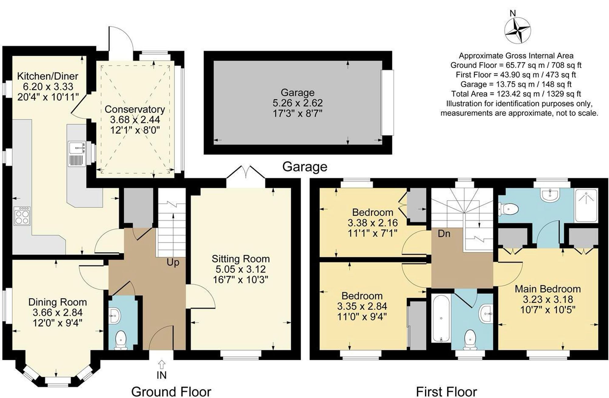 3 bed detached house for sale in Buttercup Way, Stratford-Upon-Avon, CV37 - Property floorplan