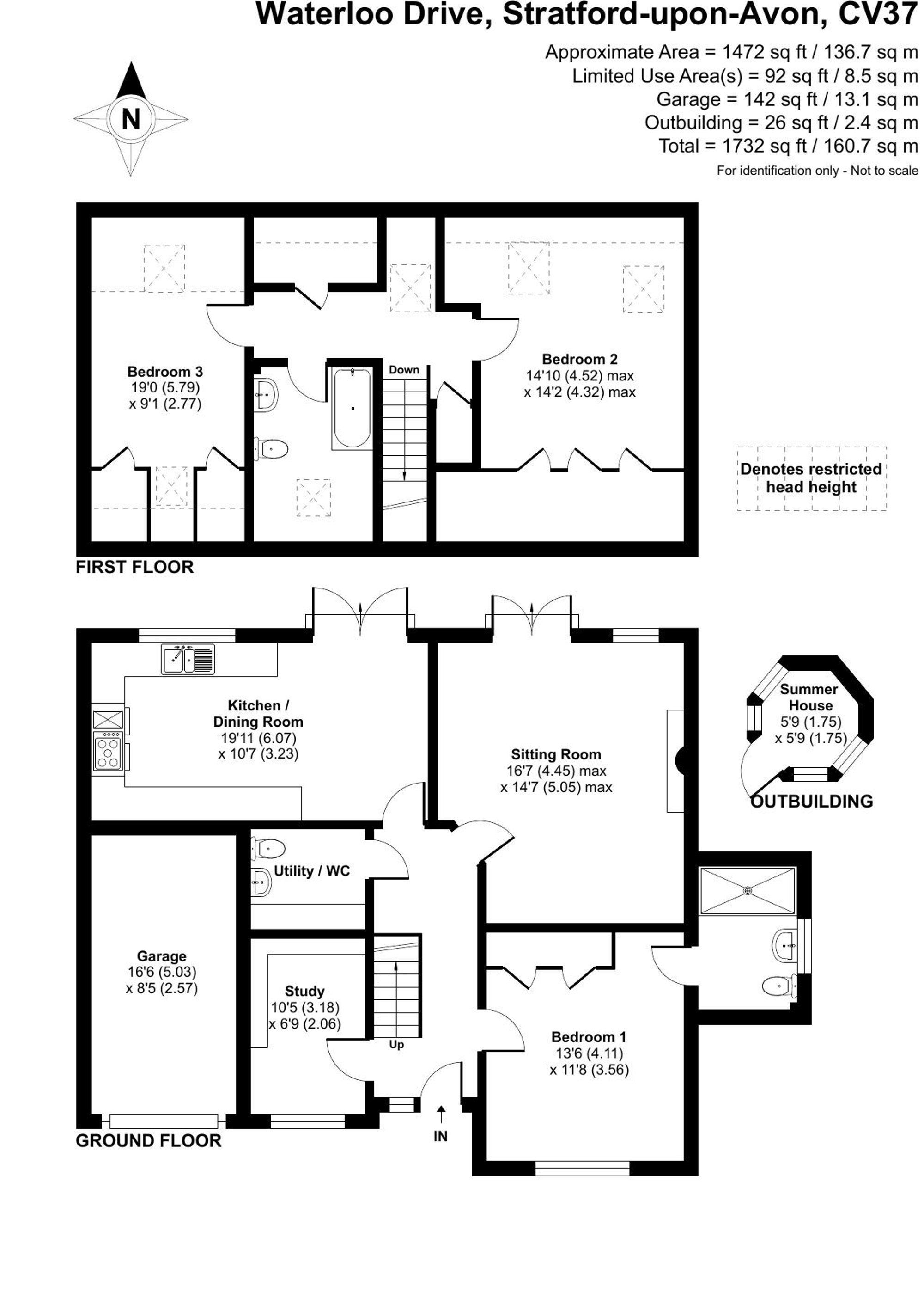 3 bed chalet for sale in Waterloo Drive, Stratford-Upon-Avon, CV37 - Property floorplan