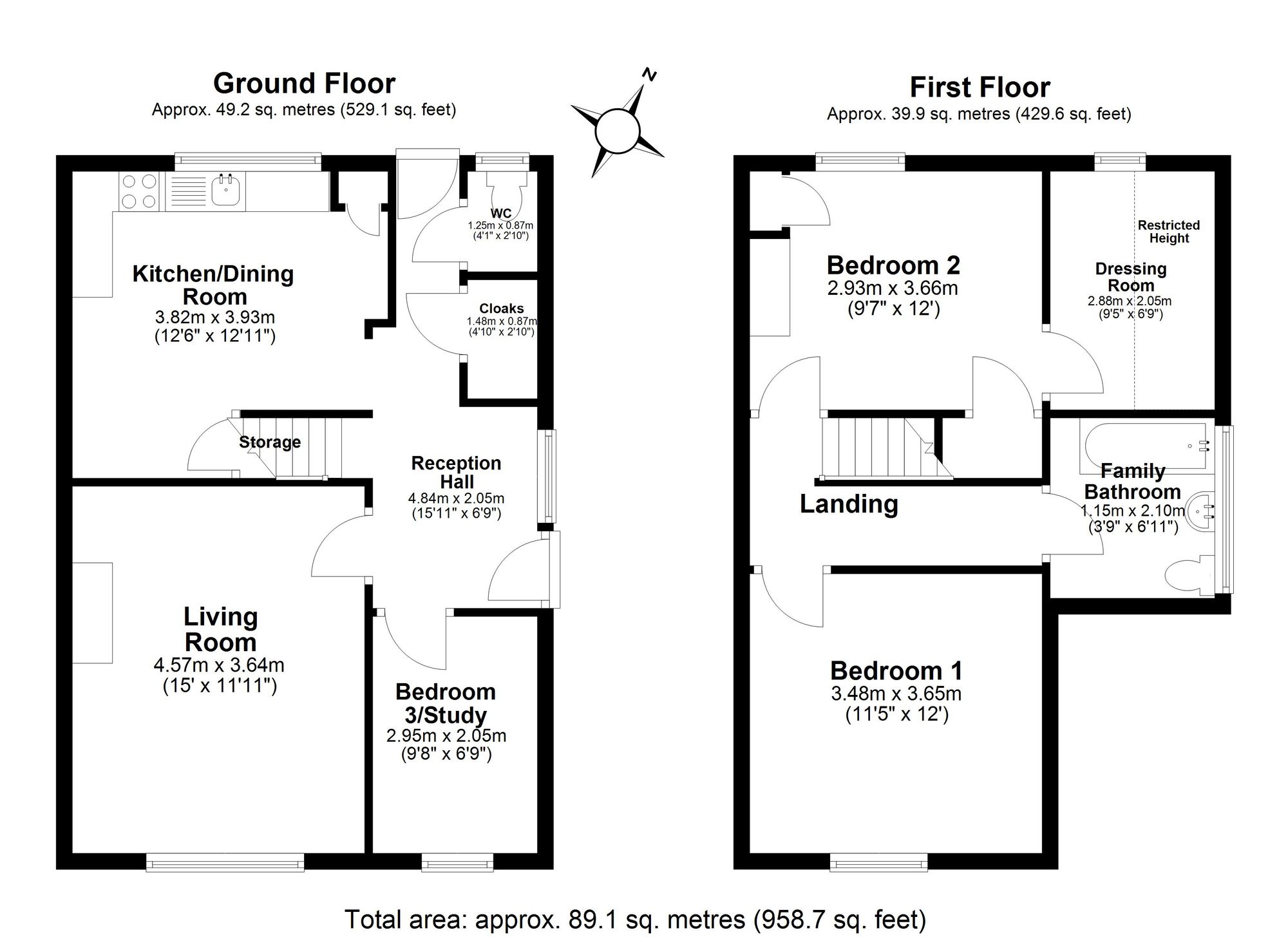 2 bed semi-detached house for sale in Waverley Road, Leamington Spa, CV31 - Property floorplan