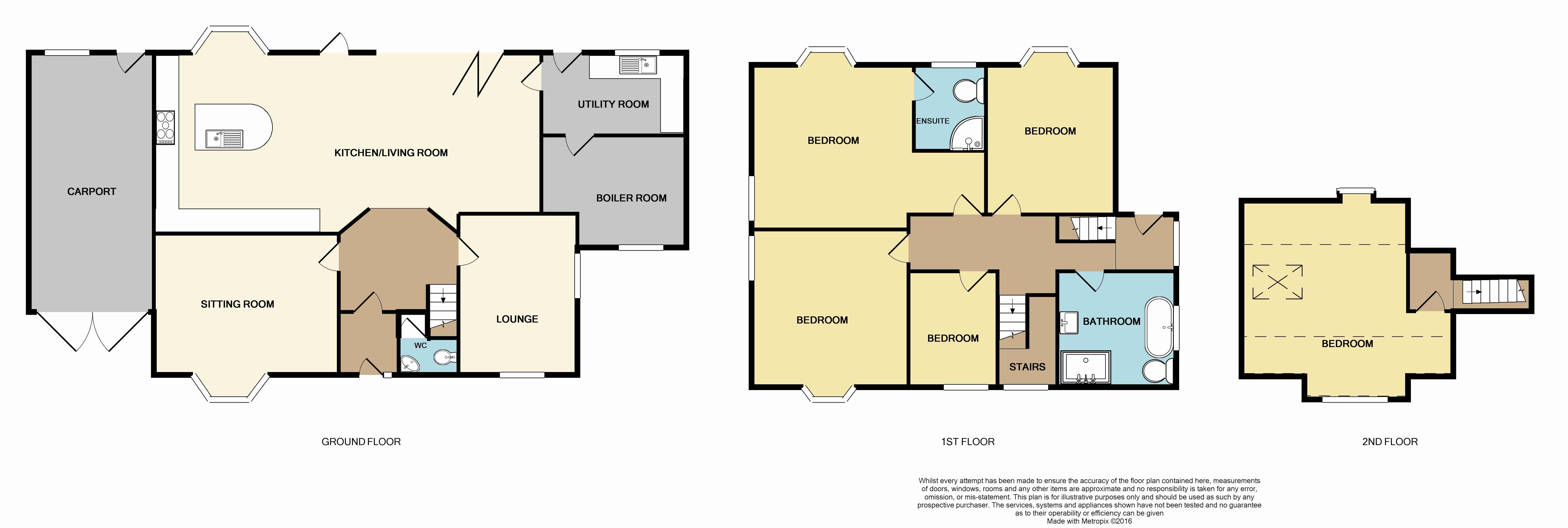 5 bed house to rent in Queens Park South Drive, Queens Park, BH8 - Property floorplan