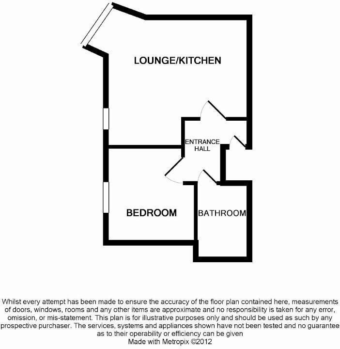 1 bed flat to rent in Florence Road, Bournemouth - Property floorplan