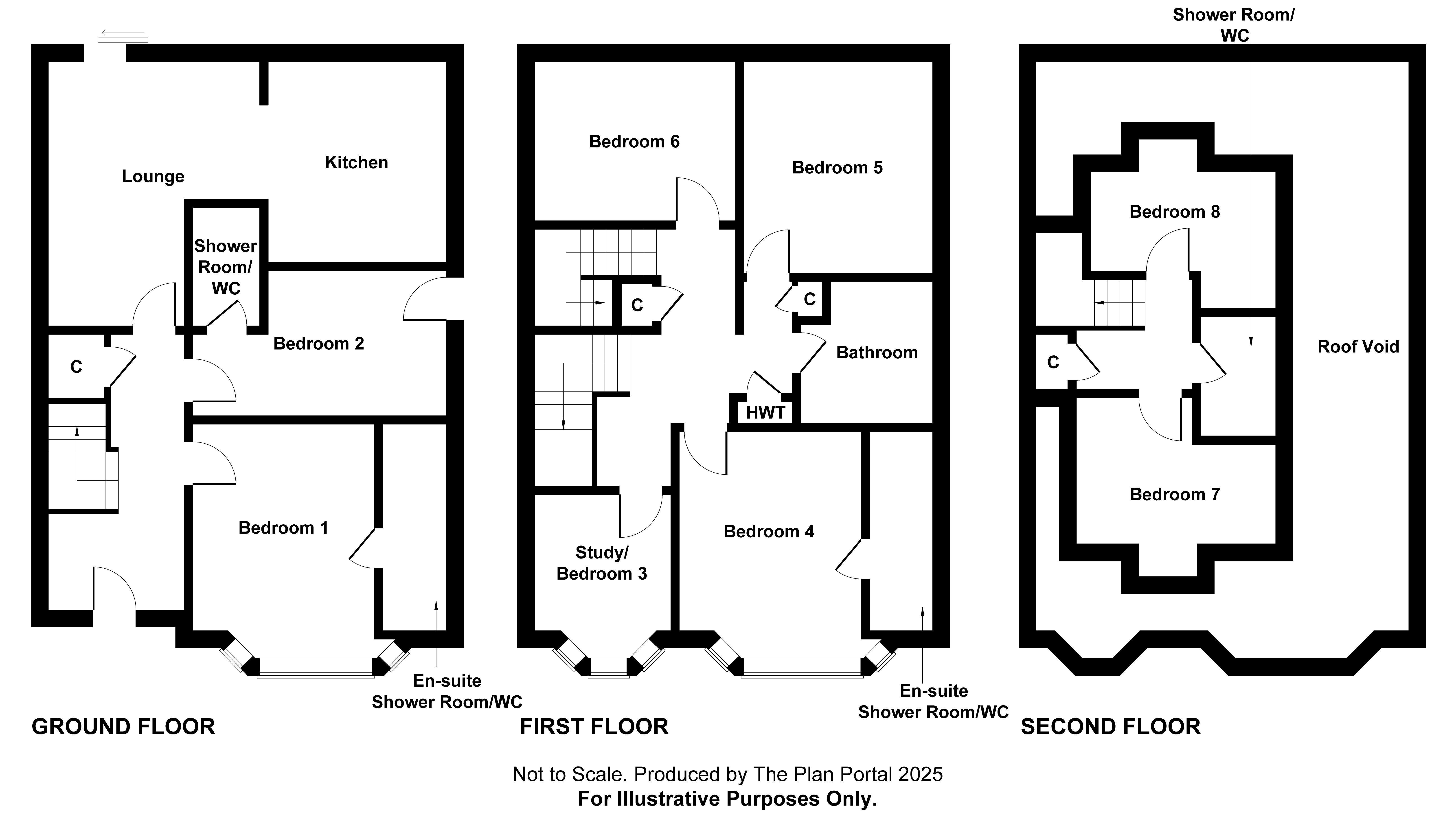 8 bed house to rent in Leamington Road, Bournemouth - Property floorplan