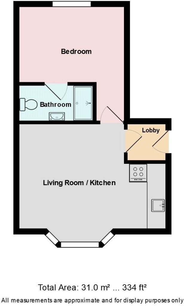 1 bed flat to rent in Kingston Road, Poole, BH15 - Property floorplan