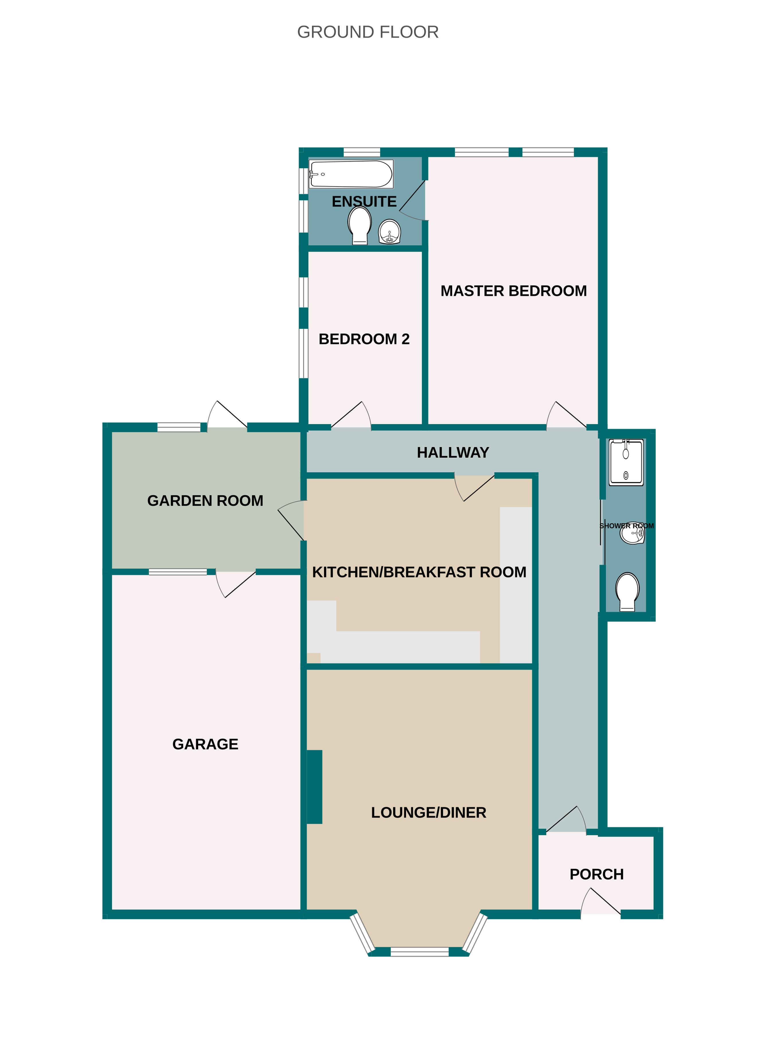 2 bed ground floor flat for sale in Adeline Road, Boscombe, BH5 - Property floorplan