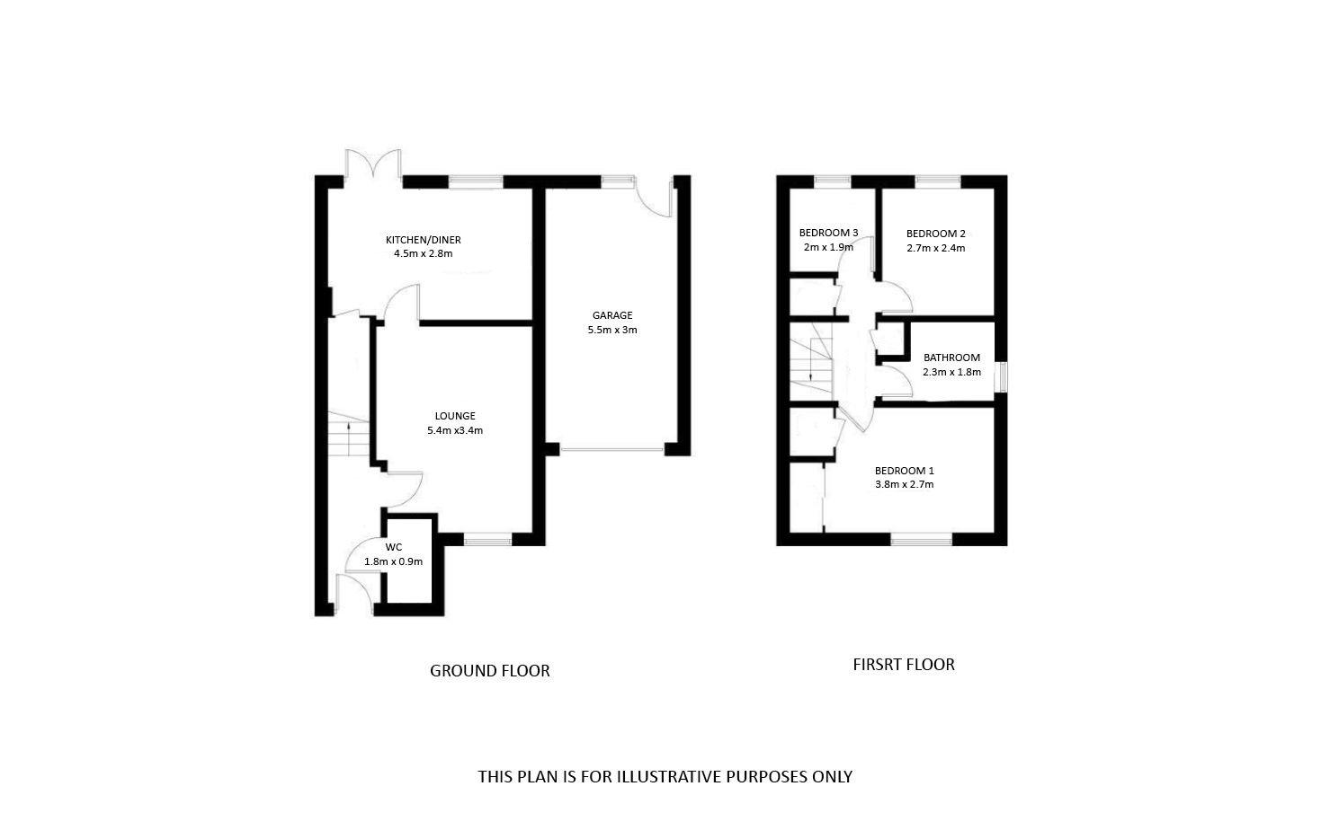 3 bed semi-detached house for sale in Provost Mains, Abernethy, Perth, PH2 9GE - Property floorplan
