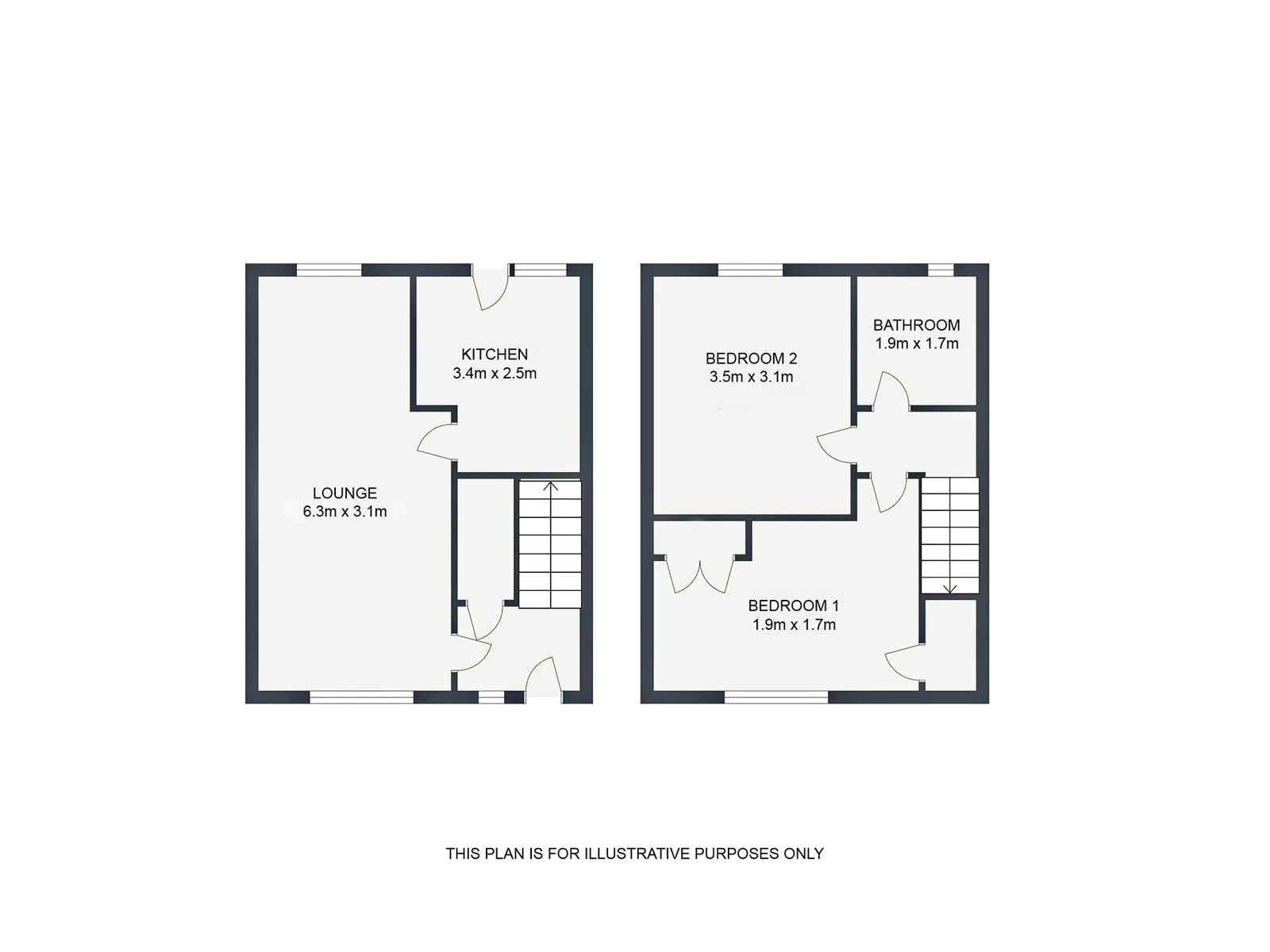 2 bed end of terrace house for sale in Cherry Bank, Kirkintilloch, Glasgow, G66 4DD - Property floorplan