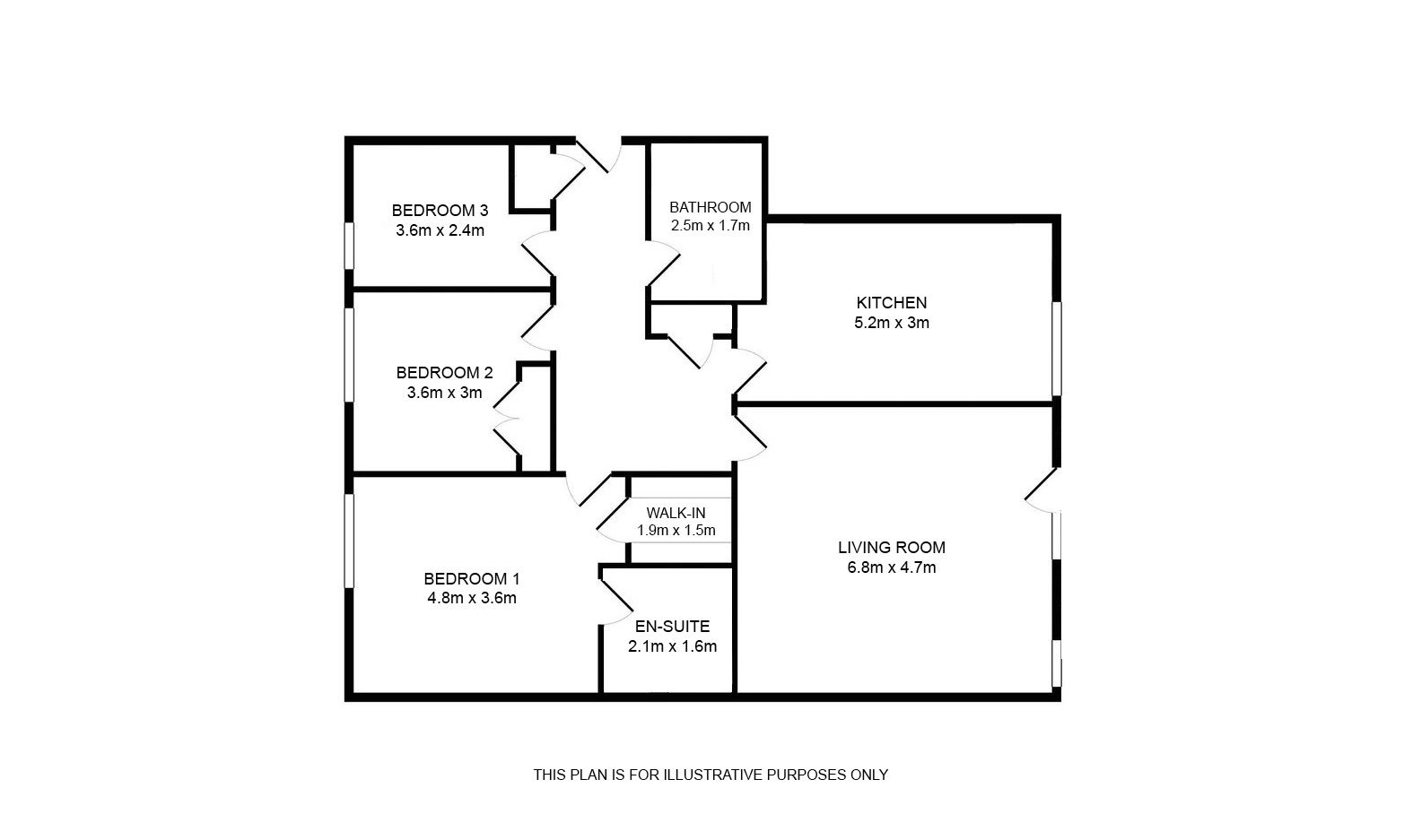 3 bed flat for sale in Undercliff Road, Wemyss Bay, PA18 6AQ - Property floorplan