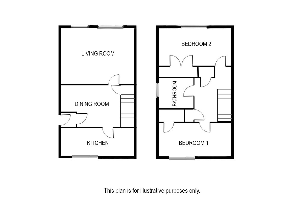 2 bed semi-detached house for sale in Michael Street, Buckhaven, Leven, KY8 1JP - Property floorplan
