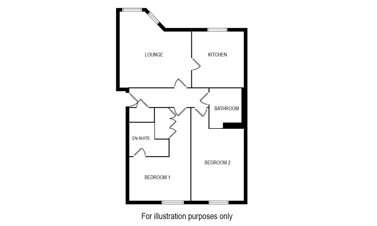 2 bed ground floor flat for sale in Lowndes Court, Barrhead, Glasgow, G78 2FF - Property floorplan