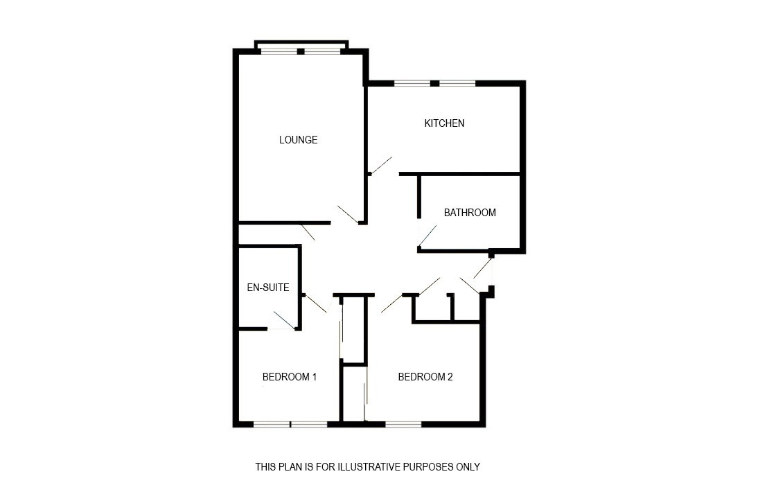 2 bed flat for sale in Pleasance Way, Glasgow, G43 1SA - Property floorplan