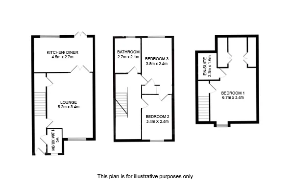 3 bed end of terrace house for sale in Birchfield Drive, Glasgow, G14 9FG - Property floorplan