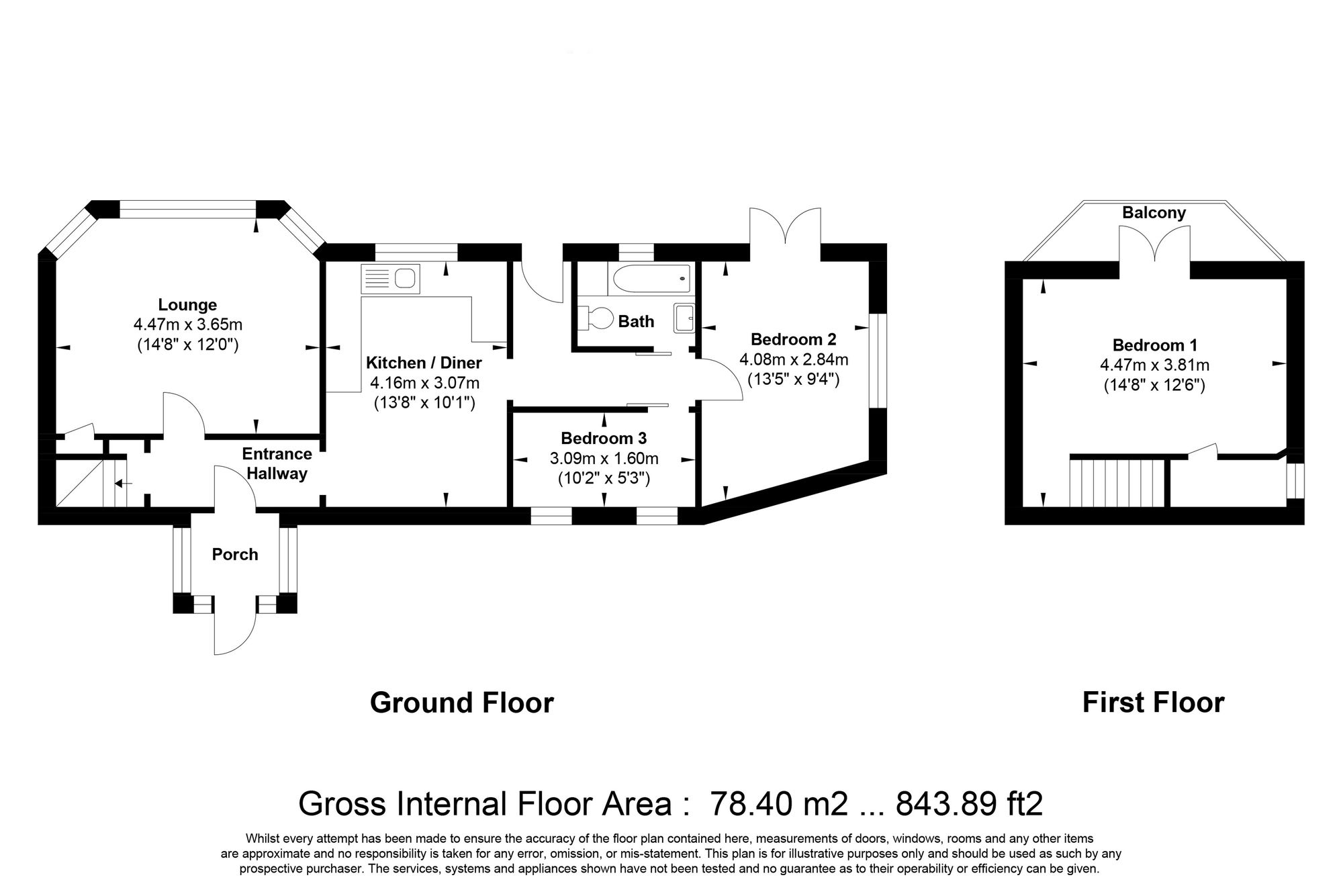 3 bed detached house for sale in Brighouse Wood Lane, Brighouse - Property floorplan