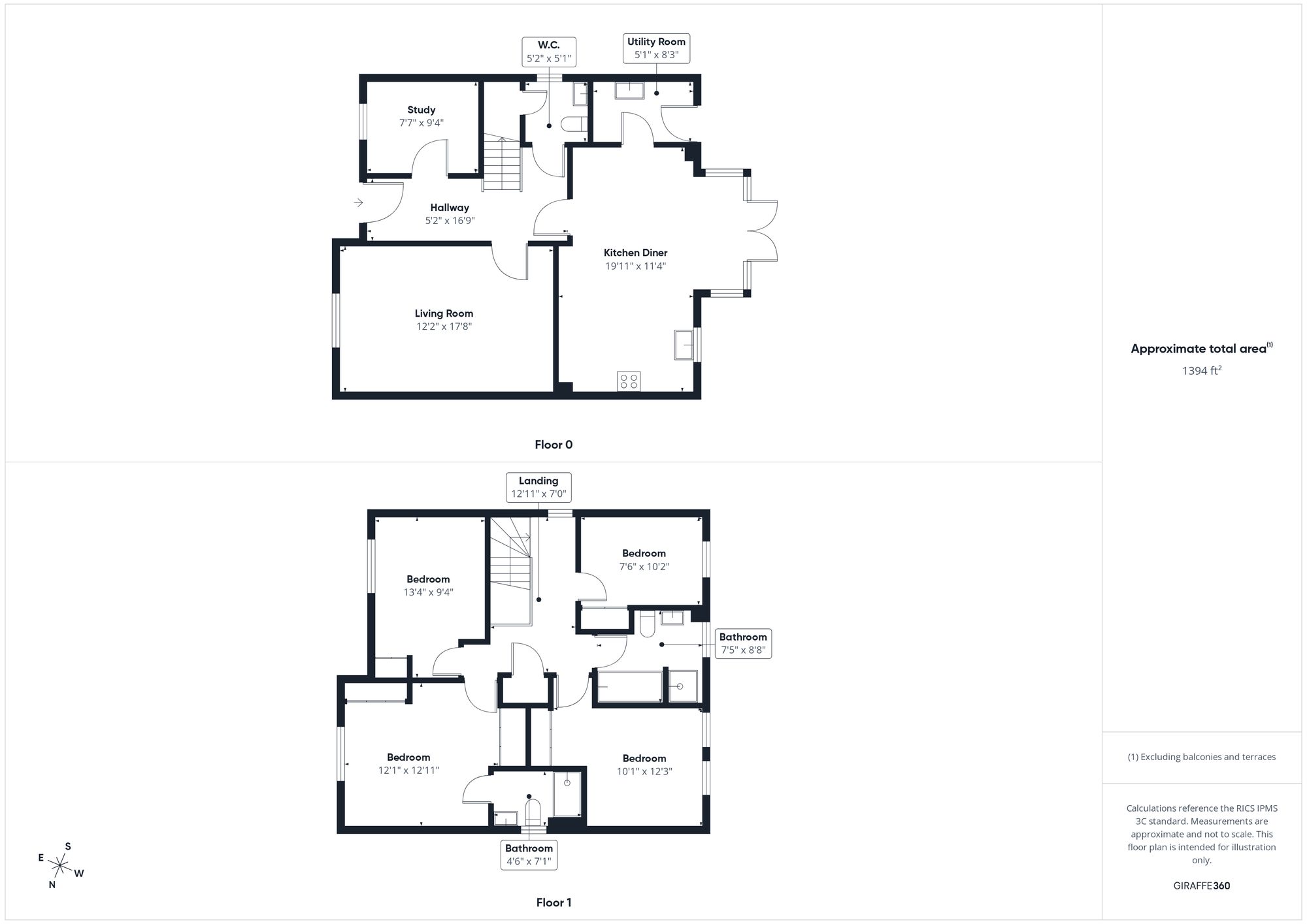4 bed detached house for sale in Juliet Drive, Brackley, NN13 - Property floorplan