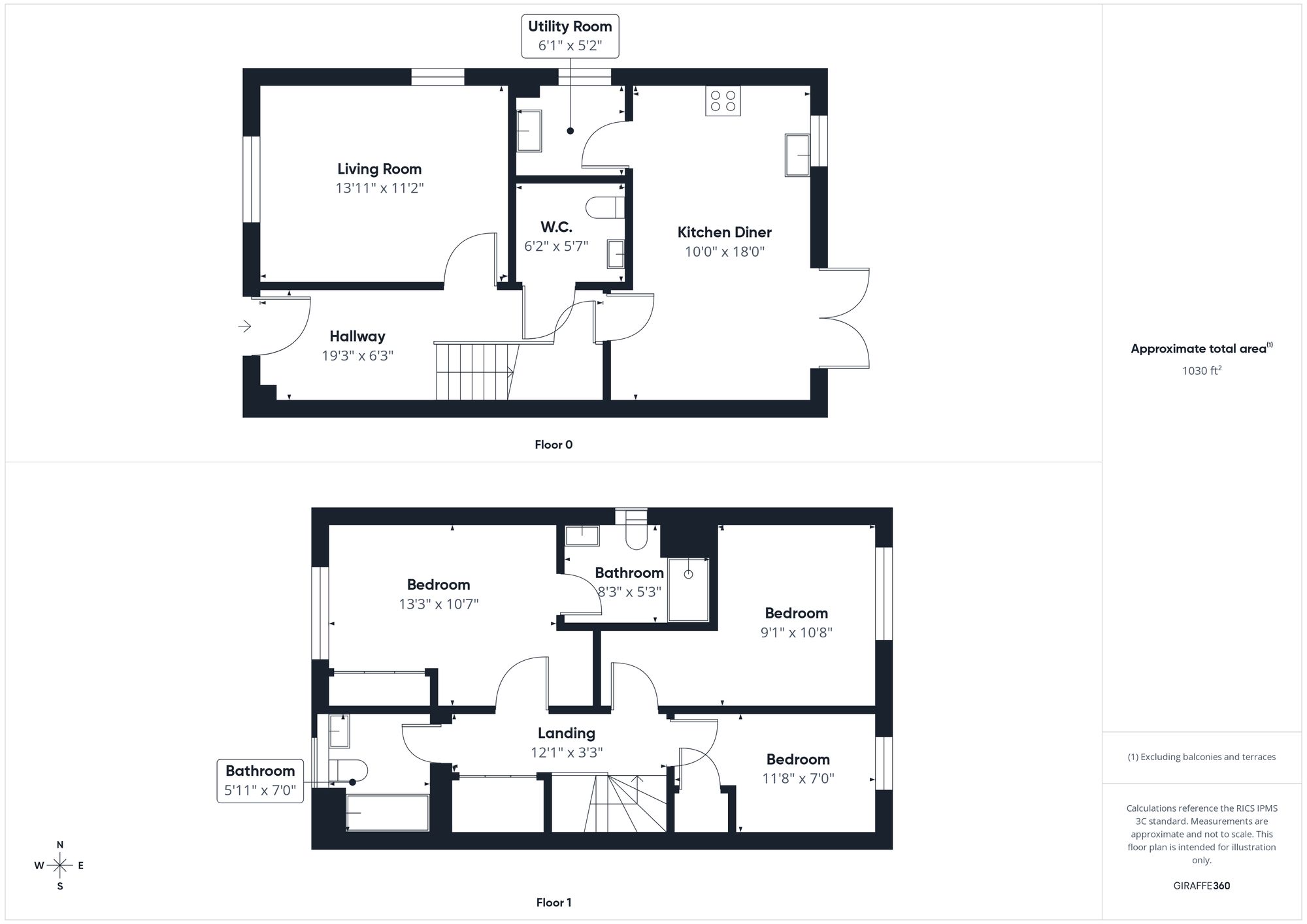 3 bed semi-detached house for sale in Catch Yard Road, Silverstone, NN12 - Property floorplan