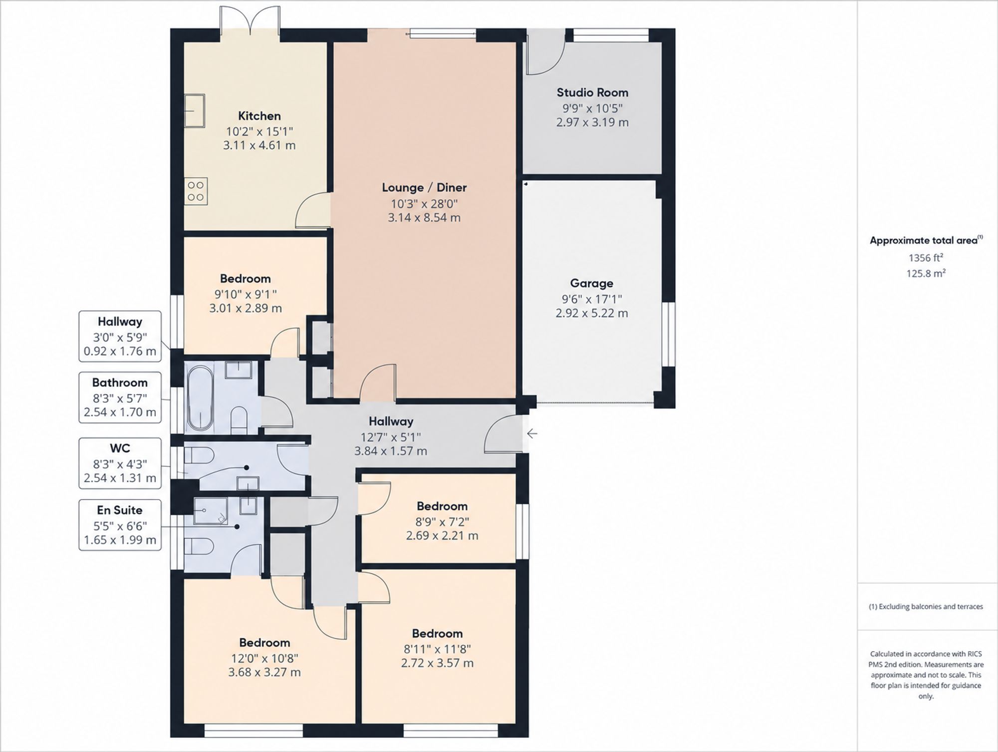 4 bed detached bungalow for sale in North End Road, Steeple Claydon, MK18 - Property floorplan