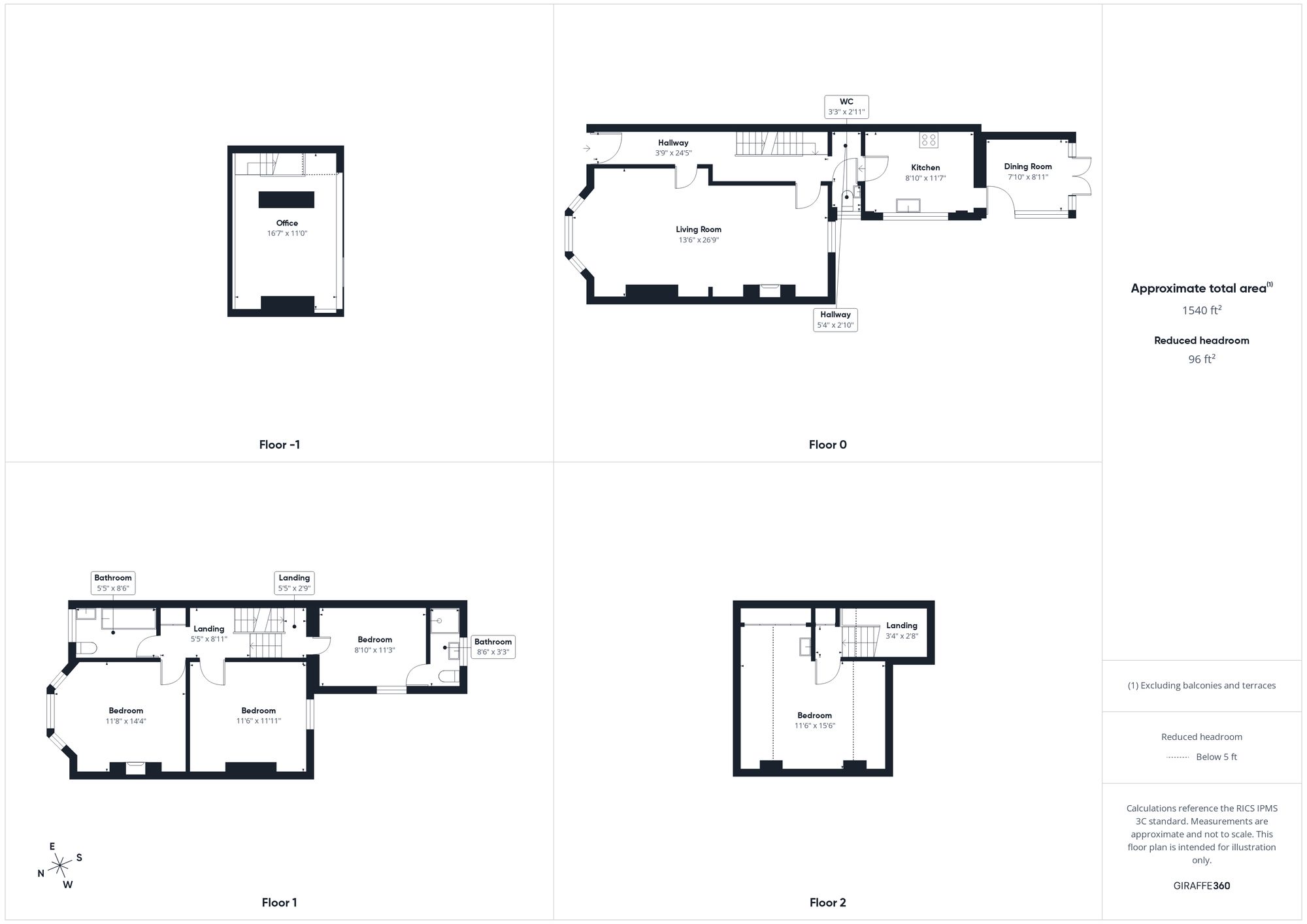 4 bed terraced town house for sale in Banbury Road, Brackley, NN13 - Property floorplan