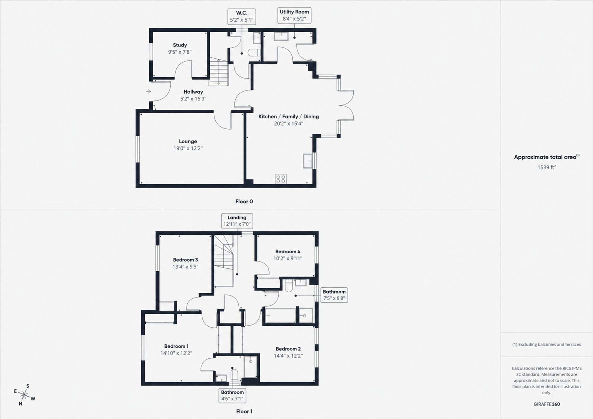 4 bed detached house for sale in Oberon Lane, Brackley, NN13 - Property floorplan