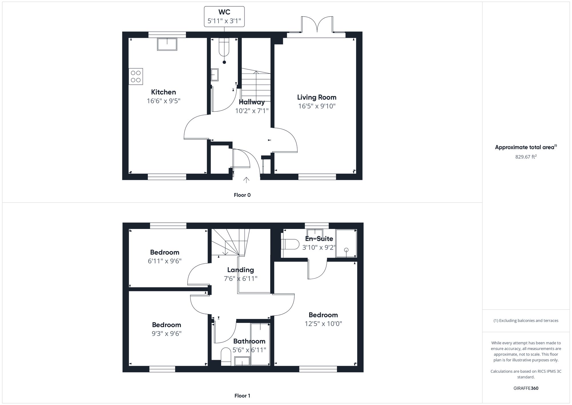 3 bed semi-detached house for sale in Marne Way, Brackley, NN13 - Property floorplan