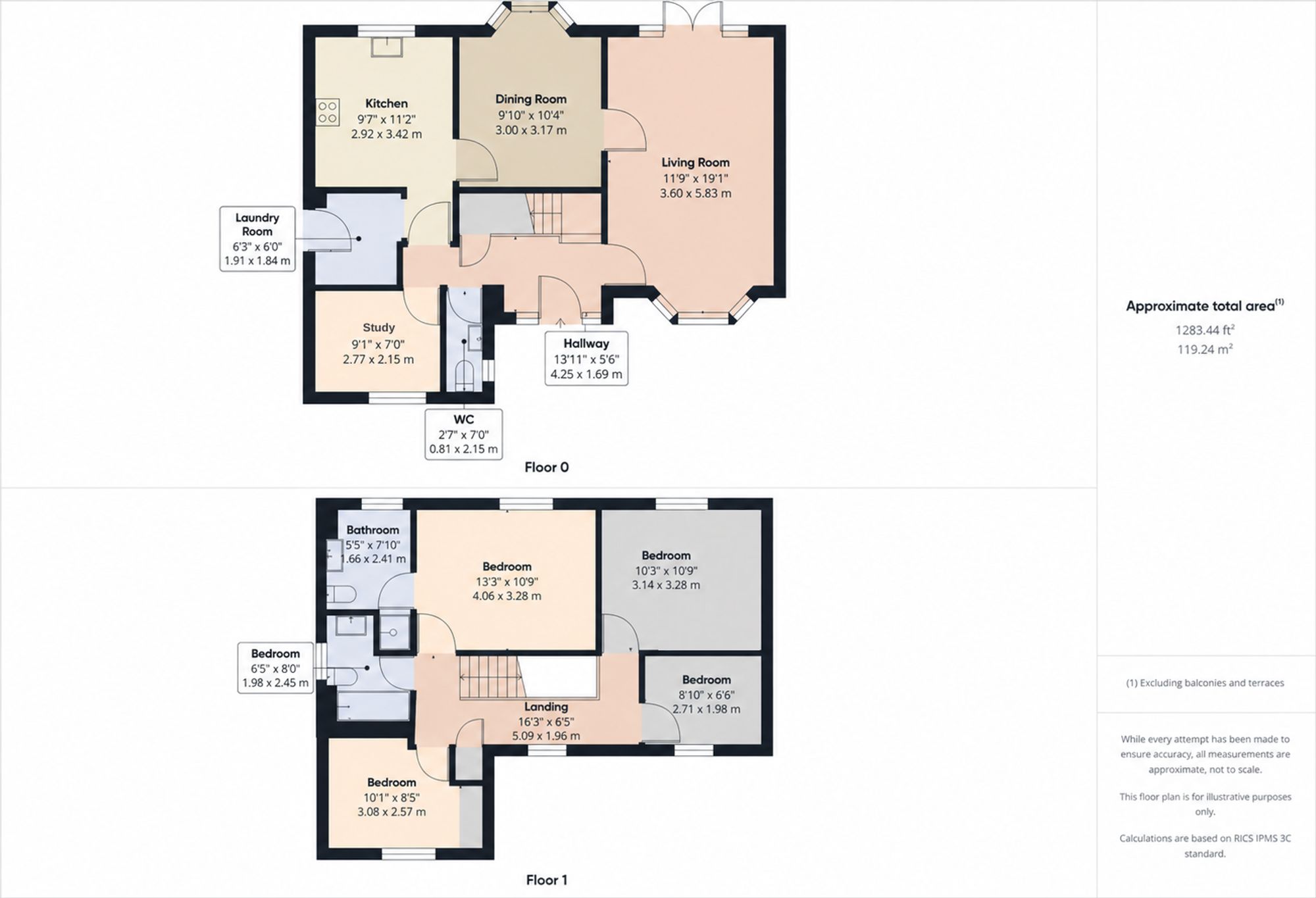 4 bed detached house for sale in Swift Way, Brackley, NN13 - Property floorplan