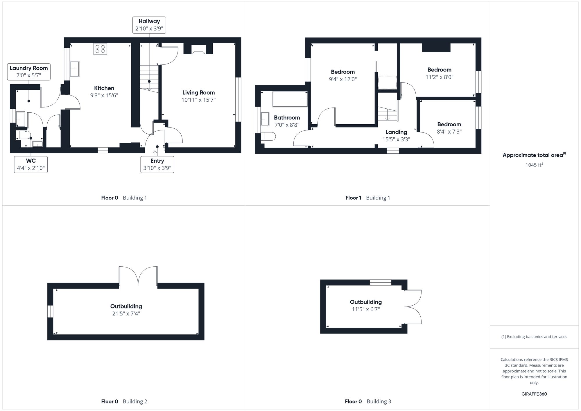 3 bed semi-detached house for sale in Abbey Road, Syresham, NN13 - Property floorplan