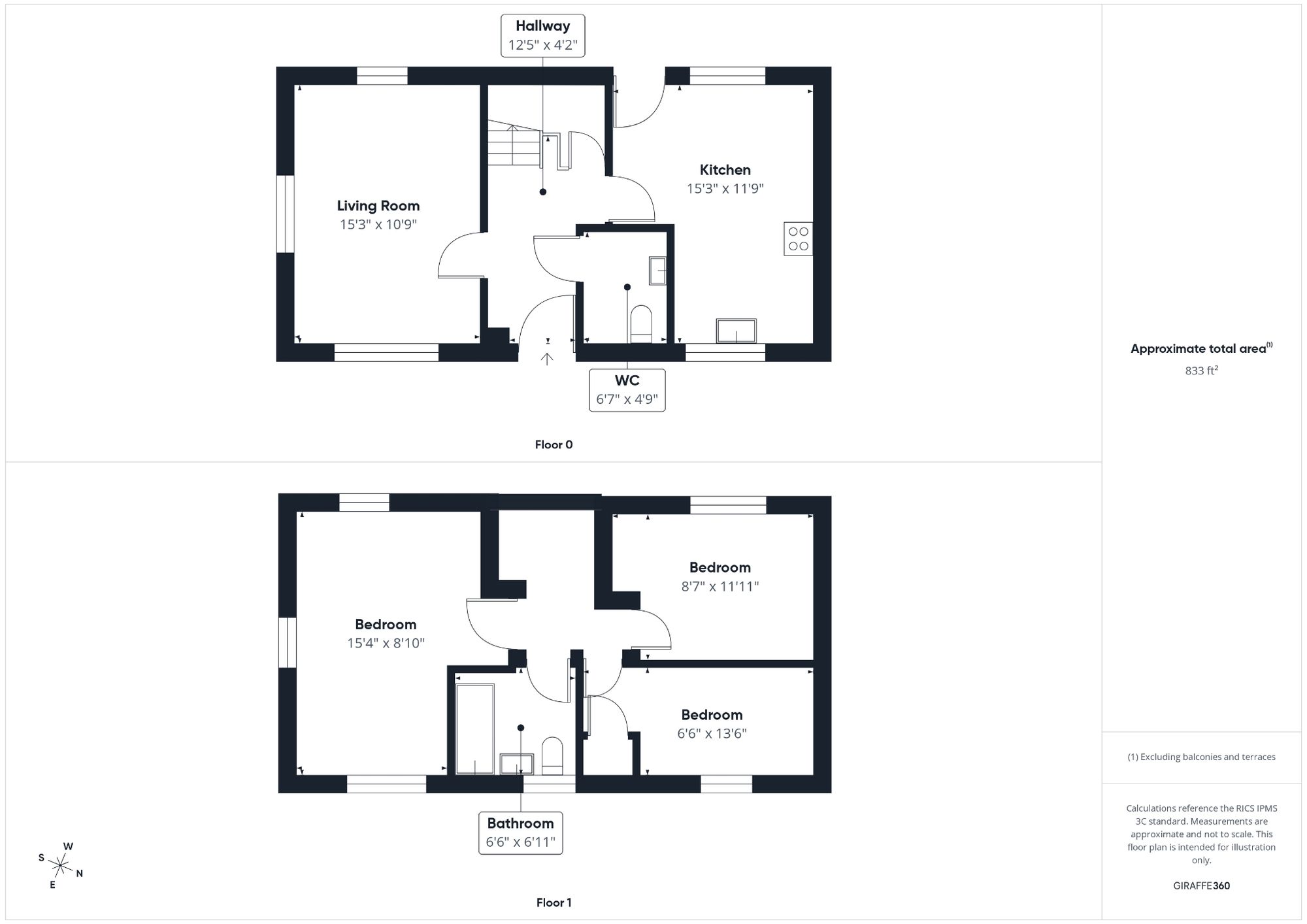 3 bed semi-detached house for sale in Prometheus Lane, Brackley, NN13 - Property floorplan