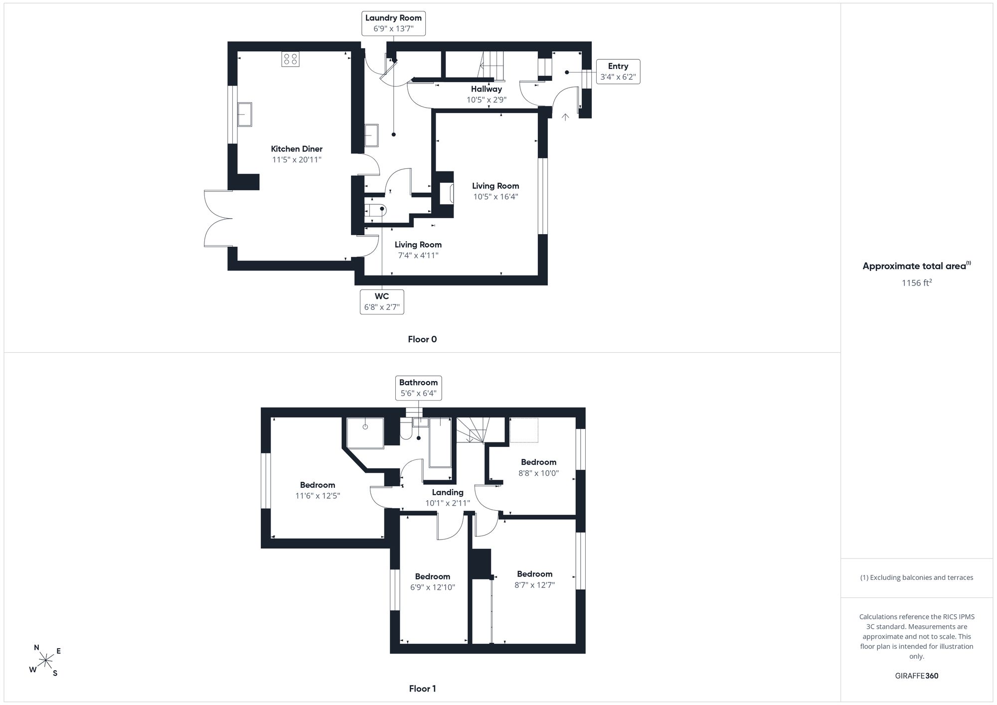 4 bed semi-detached house for sale in Myers Close, Charlton, OX17 - Property floorplan