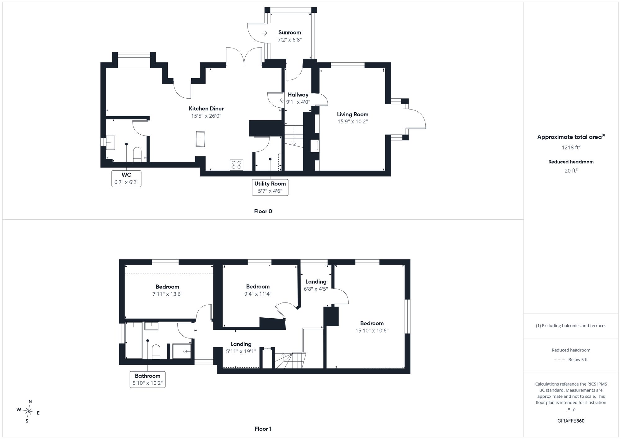 3 bed end of terrace house for sale in Orchard Place, Westbury, NN13 - Property floorplan
