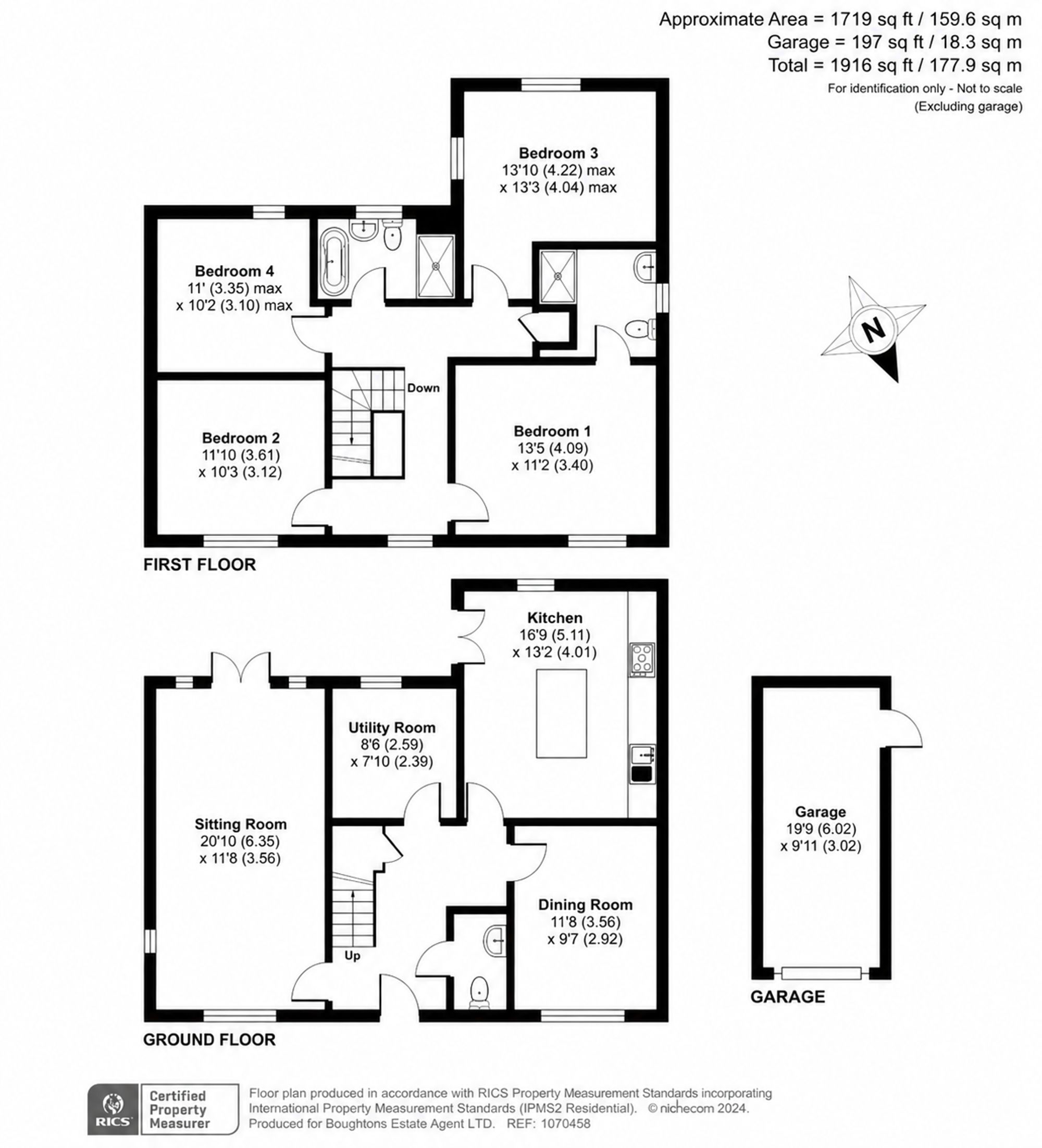 4 bed detached house for sale in Gold Avenue, Brackley, NN13 - Property floorplan
