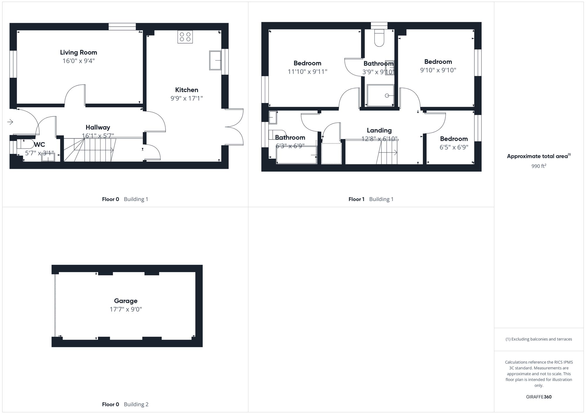 3 bed semi-detached house for sale in Gilbert Scott Gardens, Gawcott, MK18 - Property floorplan