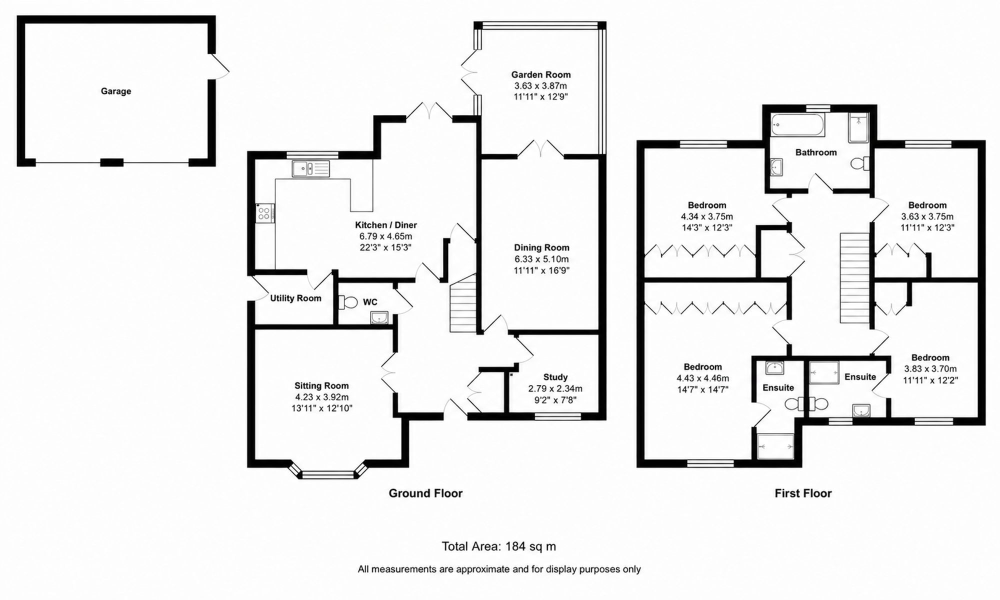 4 bed detached house for sale in Bobbins Way, Buckingham, MK18 - Property floorplan