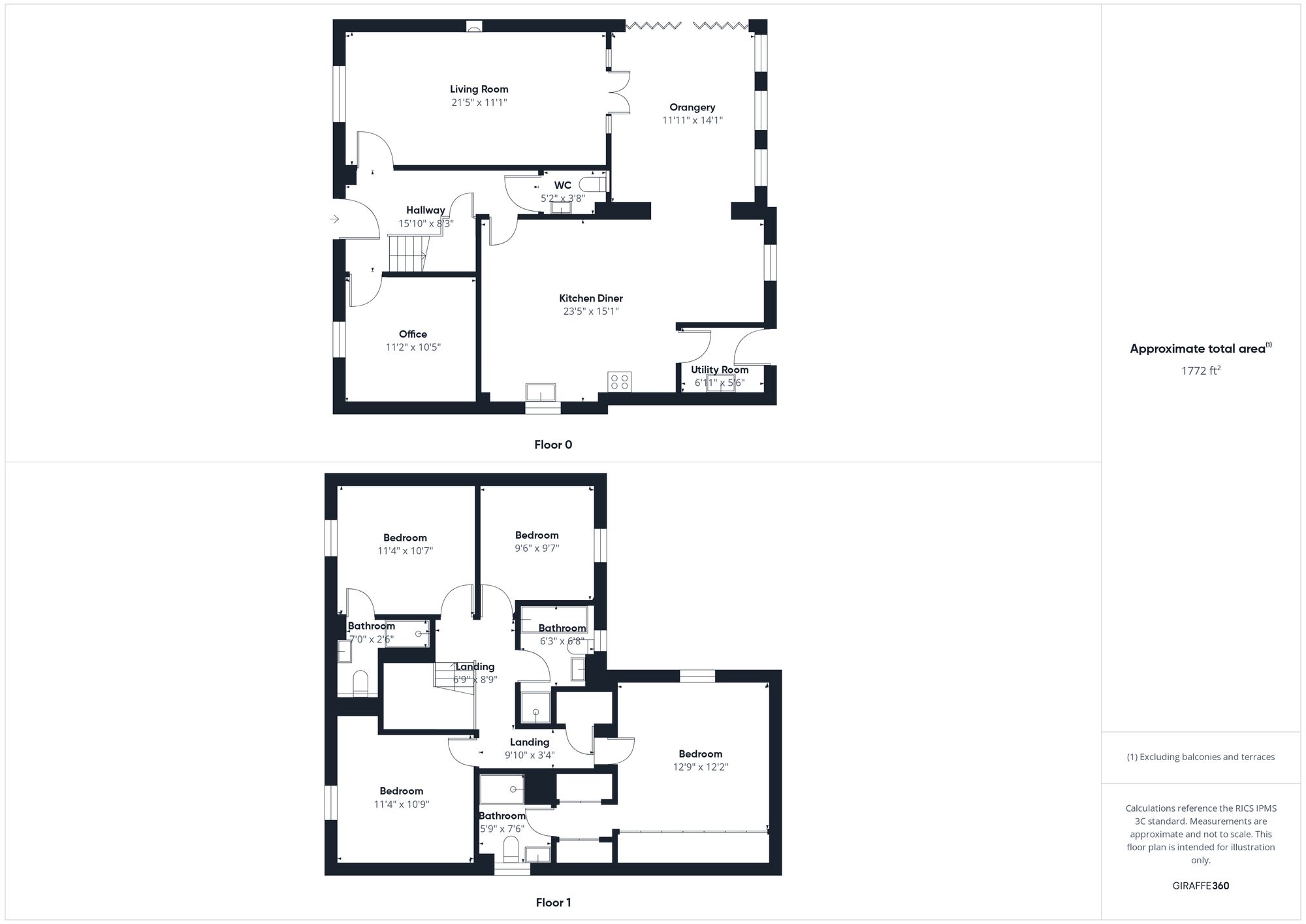 4 bed house for sale in Utah Lane, Brackley, NN13 - Property floorplan