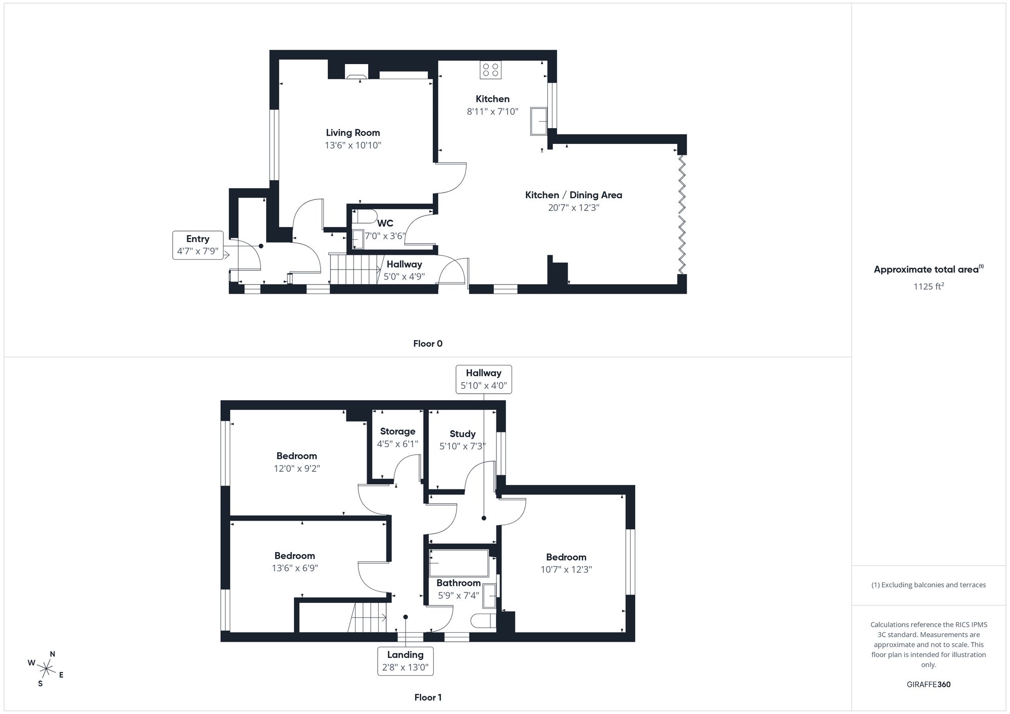 3 bed semi-detached house for sale in Stowe View, Tingewick, MK18 - Property floorplan