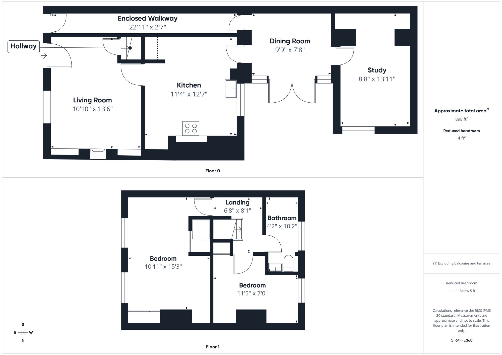 2 bed terraced house for sale in Main Street, Preston Bissett, MK18 - Property floorplan
