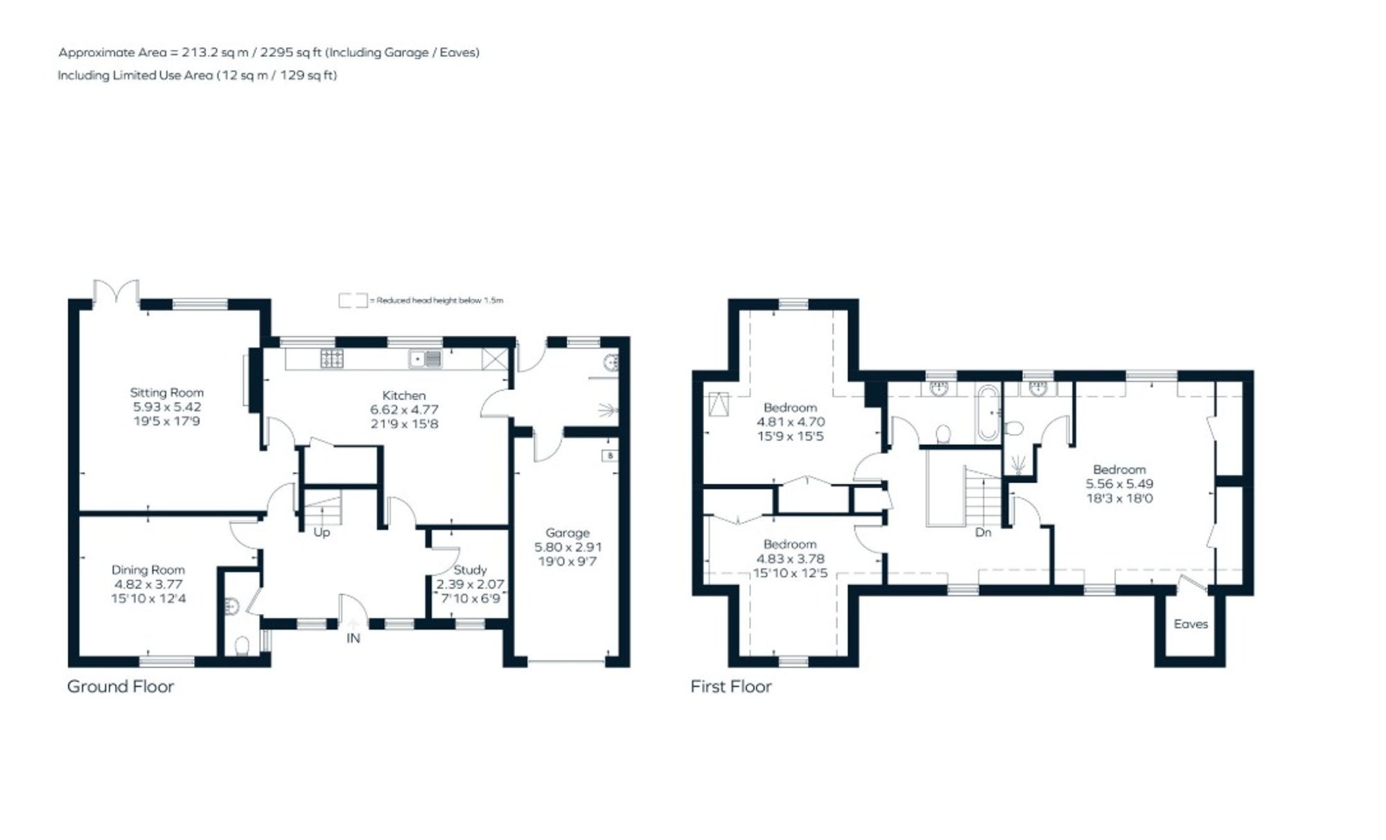 3 bed detached house for sale in South Close, Greatworth, OX17 - Property floorplan