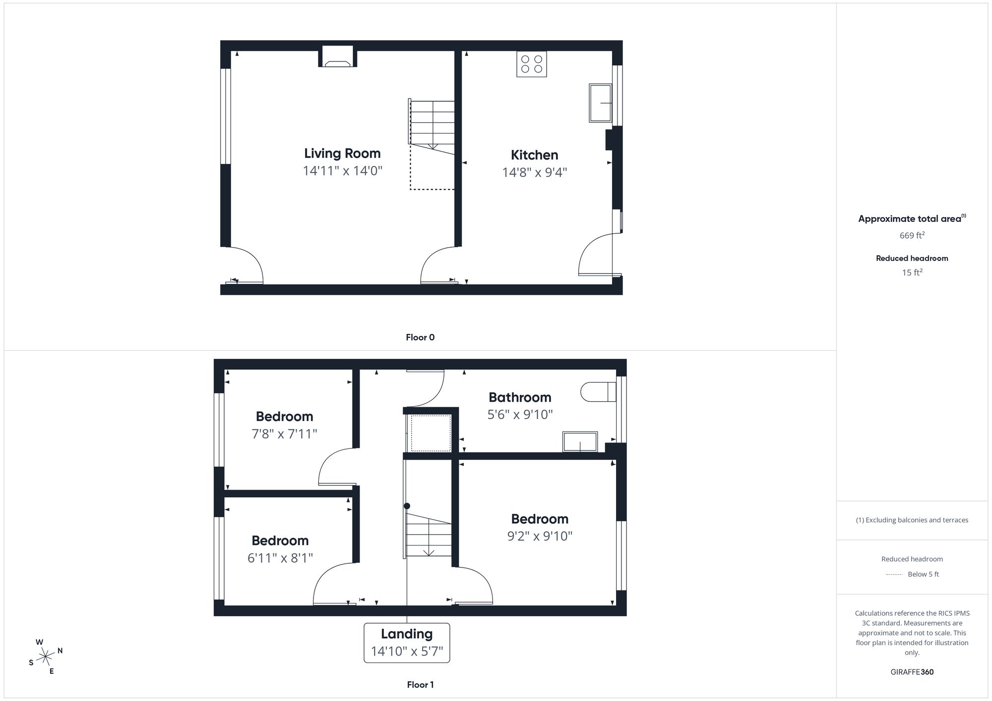 3 bed semi-detached house for sale in Montabaur Road, Brackley, NN13 - Property floorplan