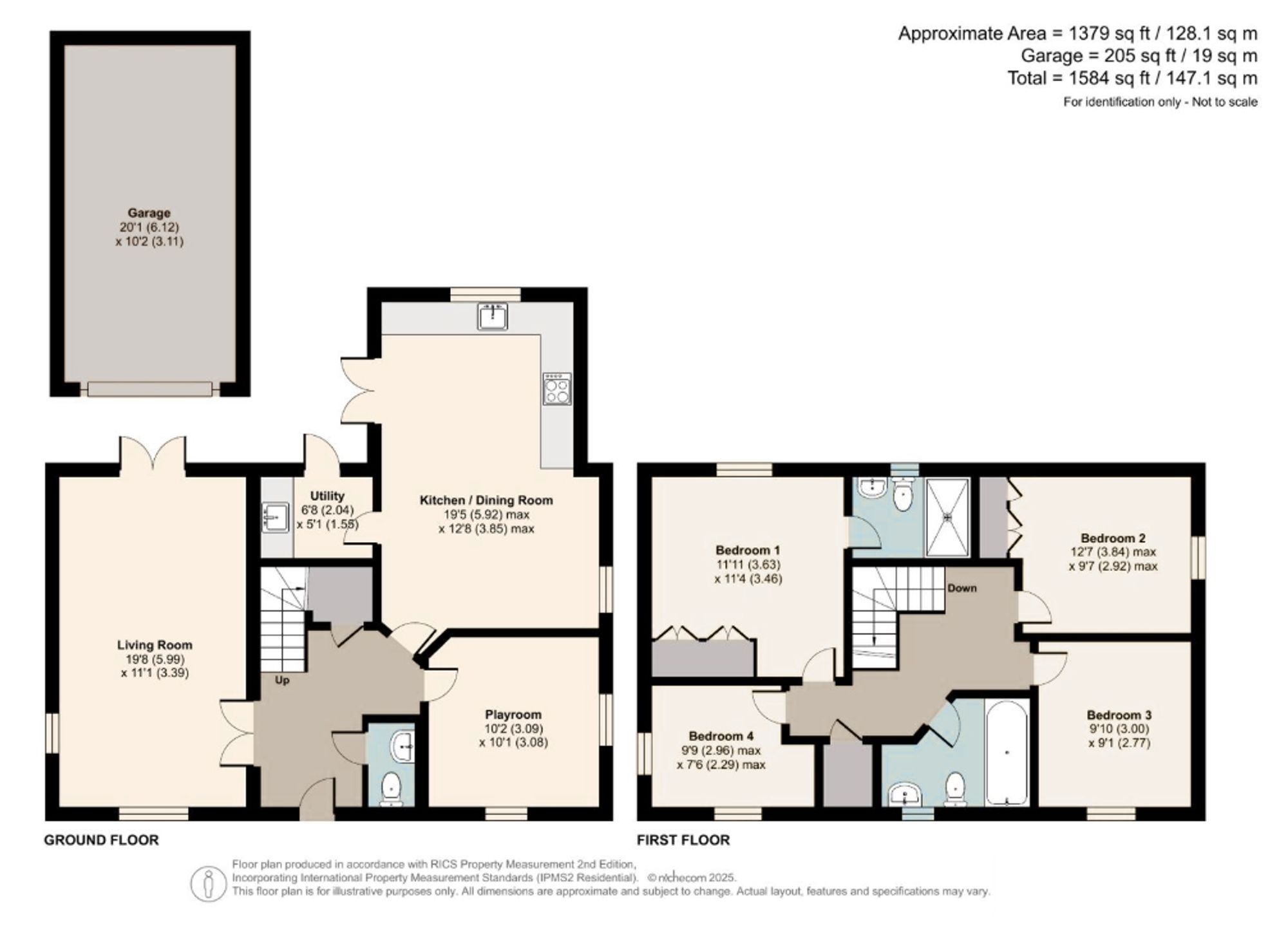 4 bed detached house for sale in Poppyfields Way, Brackley, NN13 - Property floorplan