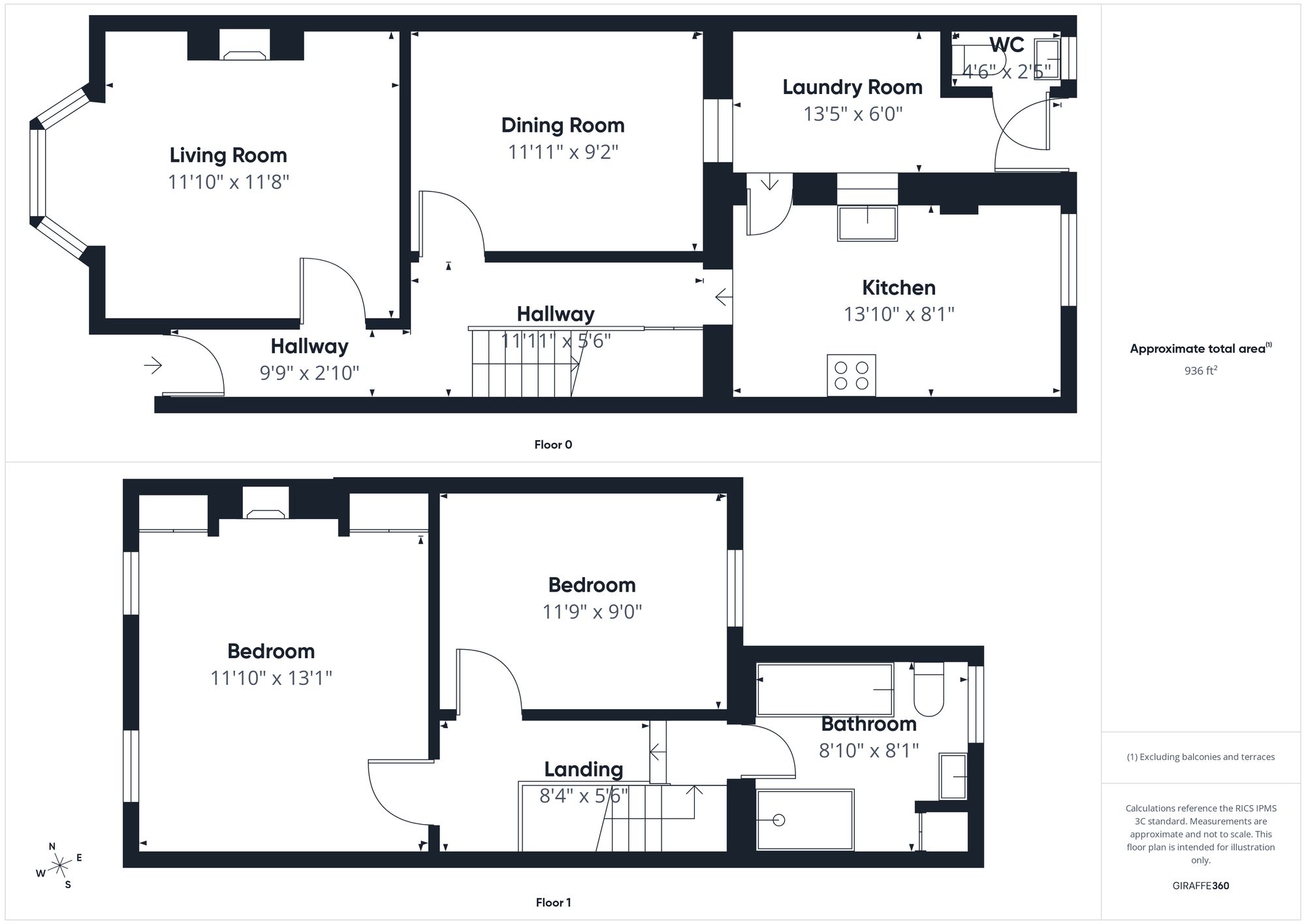 2 bed mid-terraced house for sale in High Street, Brackley, NN13 - Property floorplan