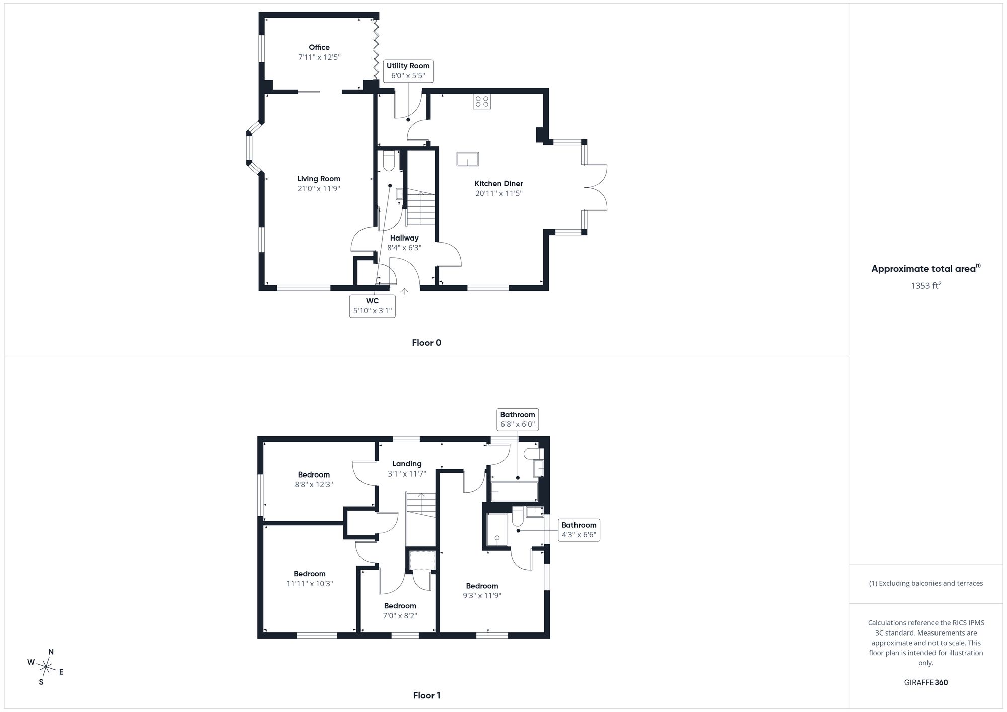 4 bed detached house for sale in Juliet Drive, Brackley, NN13 - Property floorplan